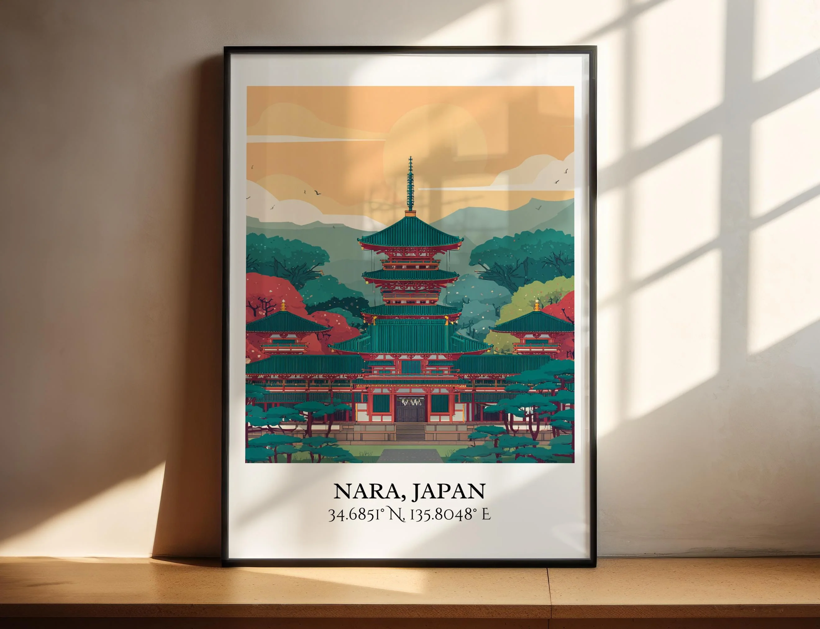 Nara, Japan – Watercolor Art Print