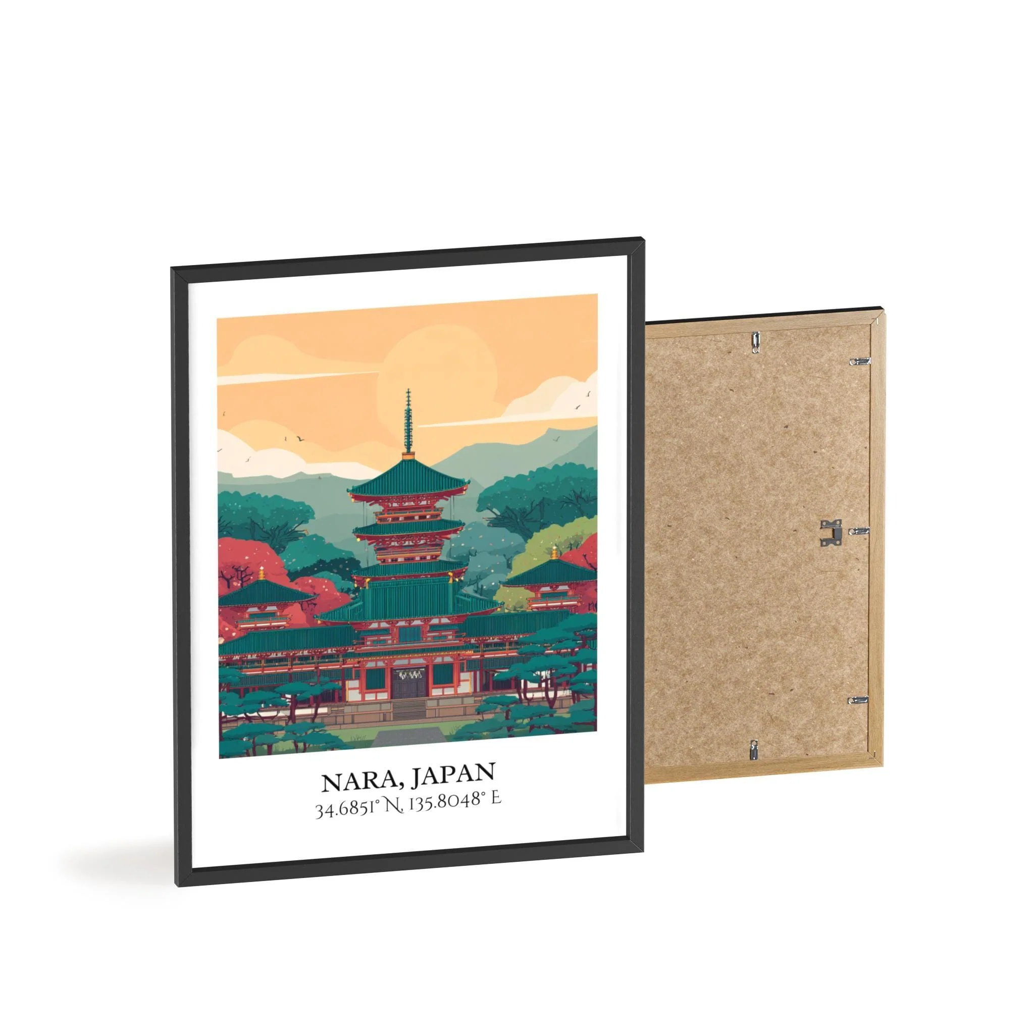 Nara, Japan – Watercolor Art Print - Image 8