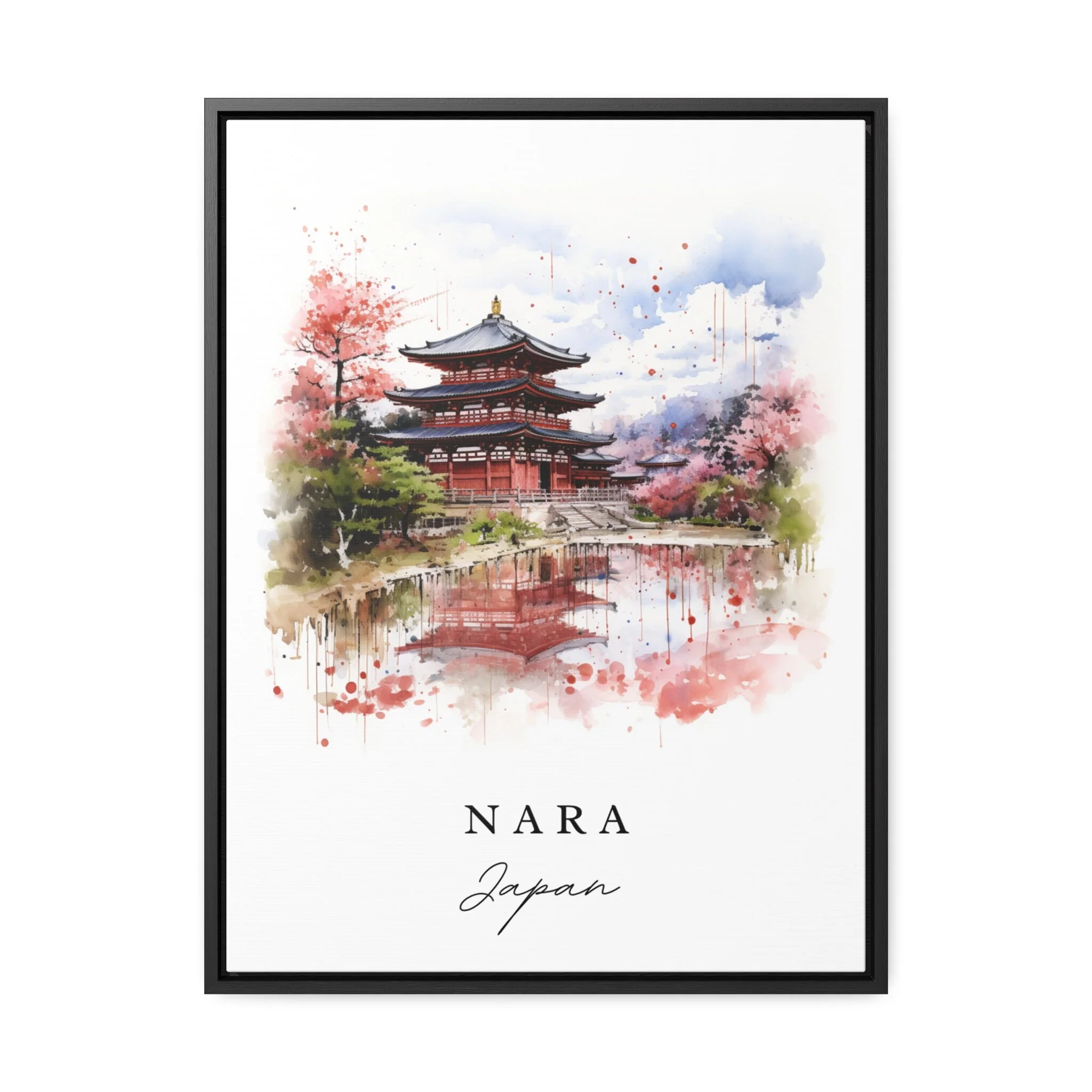 Nara, Japan – Watercolor Art Print - Image 6