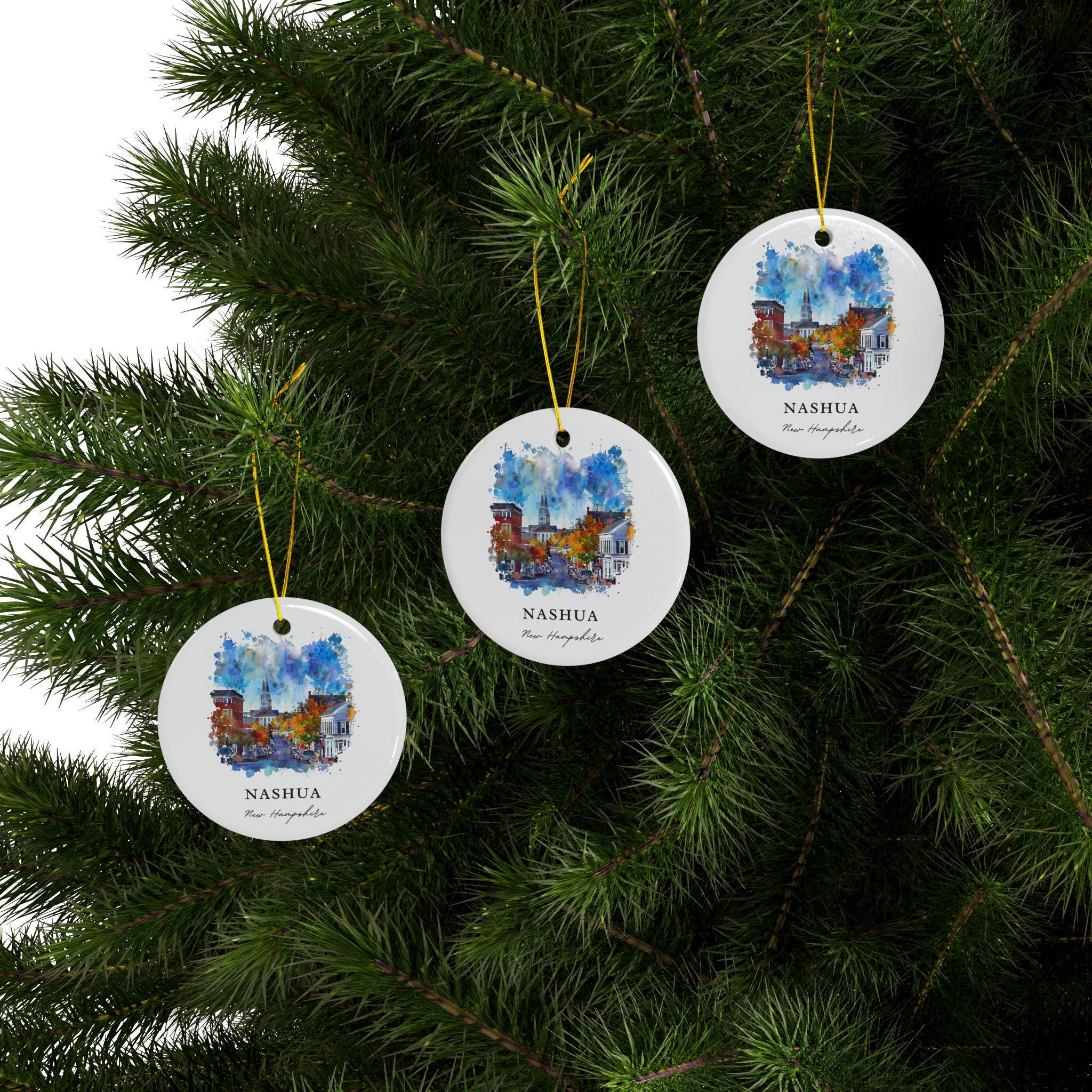 Nashua NH Ornament: Unique Nashua Souvenir, Nashua New Hampshire Decor, and Authentic Nashua NH Gift - Image 3