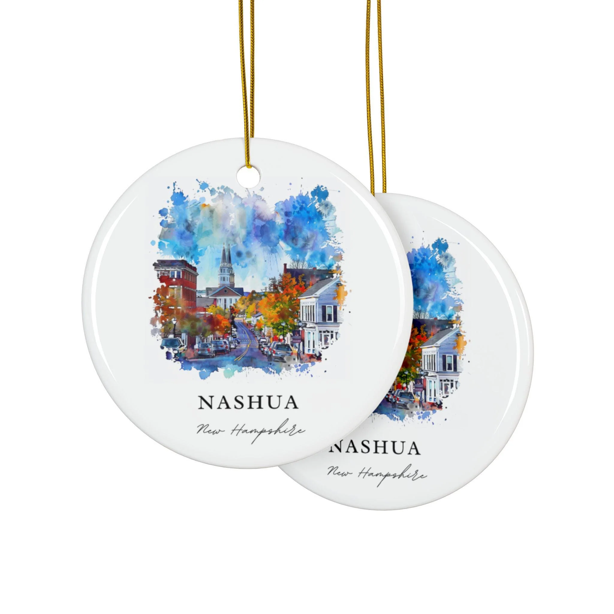 Nashua NH Ornament: Unique Nashua Souvenir, Nashua New Hampshire Decor, and Authentic Nashua NH Gift - Image 4
