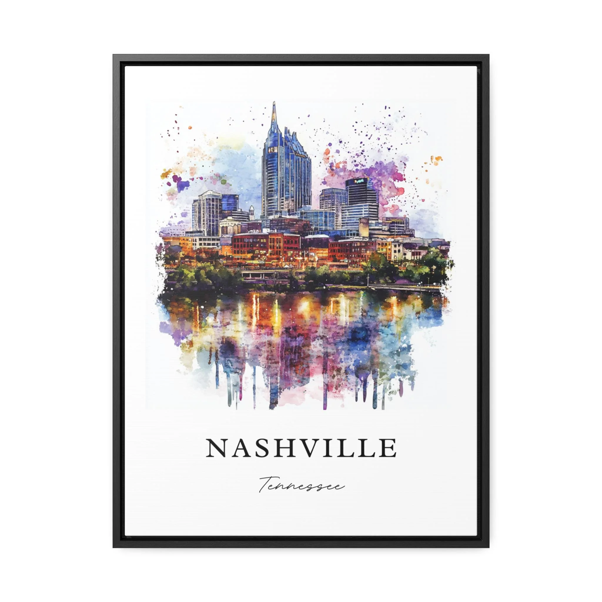 Nashville, Tennessee, Tennessee – Watercolor Art Print - Image 6