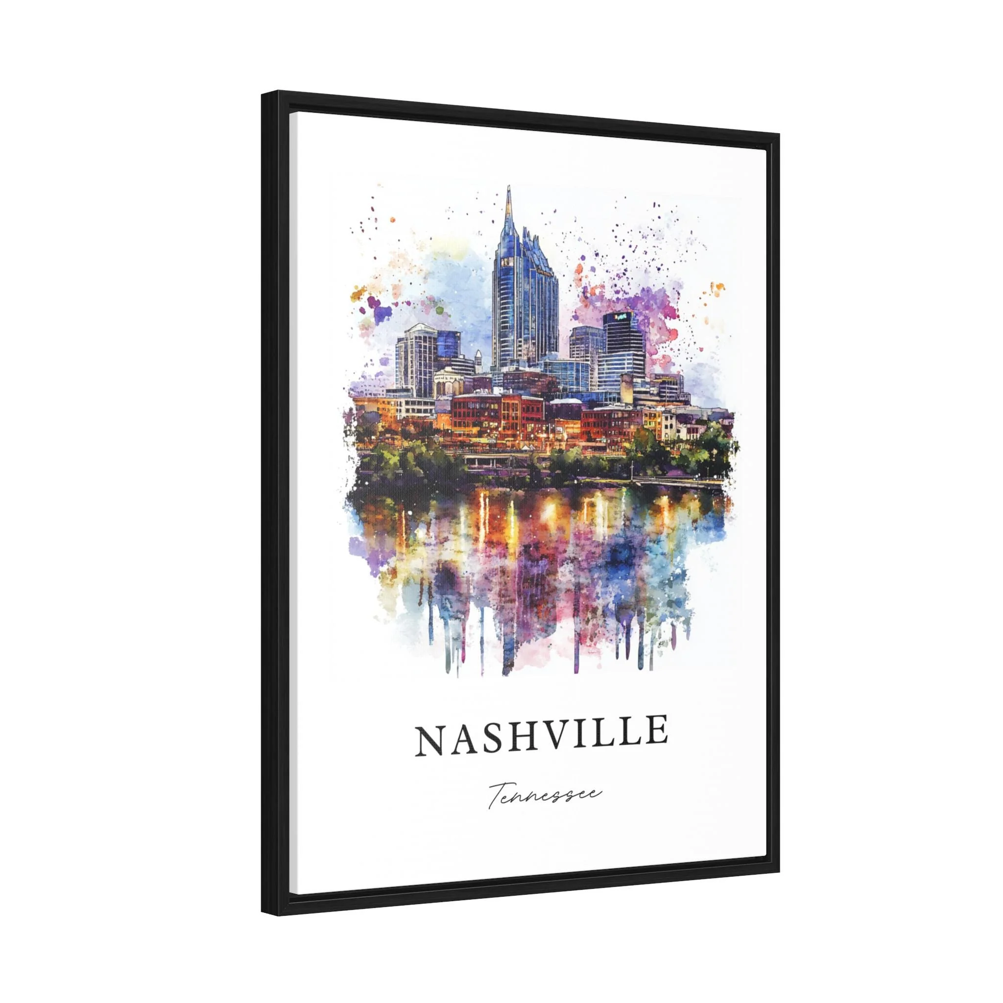 Nashville, Tennessee, Tennessee – Watercolor Art Print - Image 7