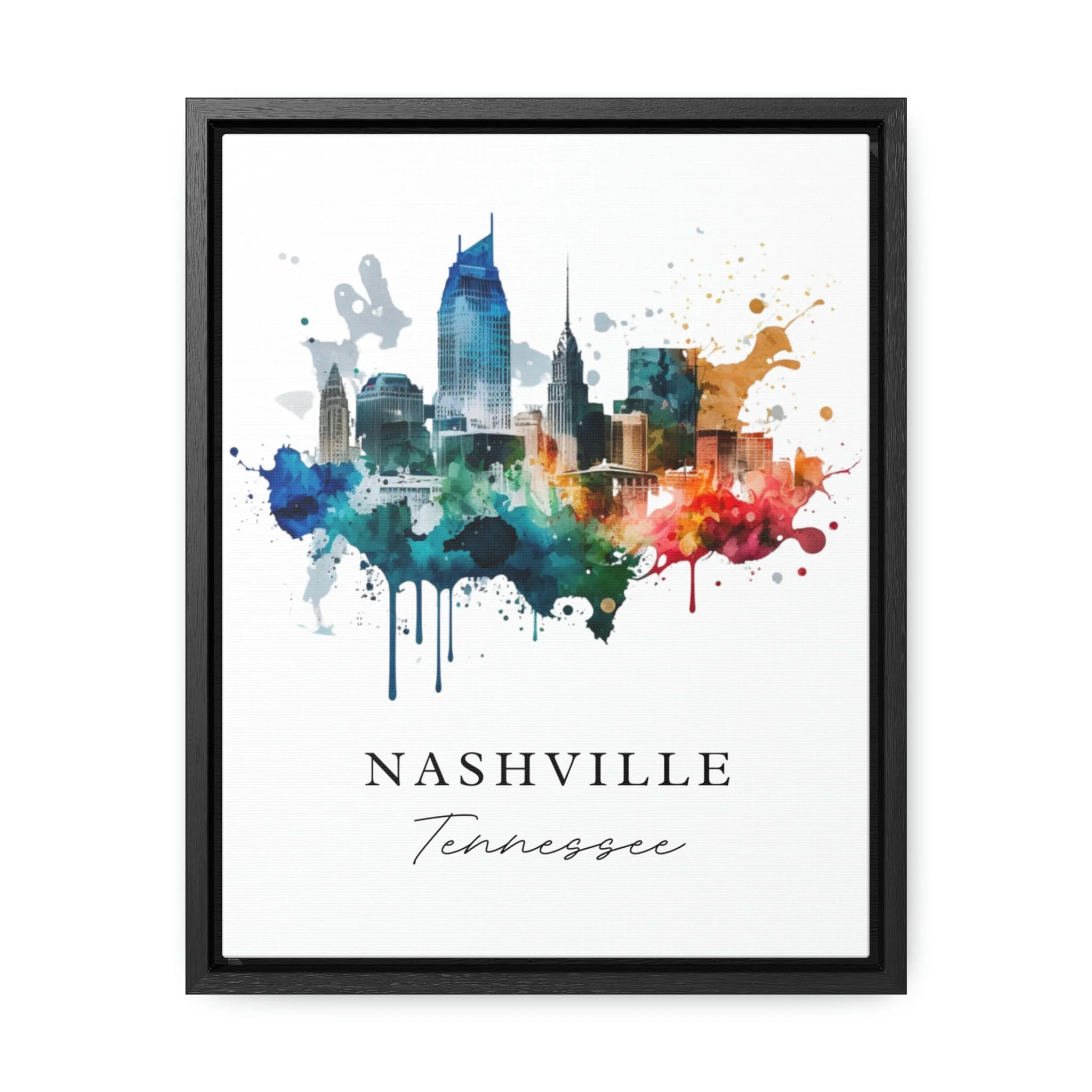 Nashville, Tennessee, Tennessee – Watercolor Art Print - Image 2