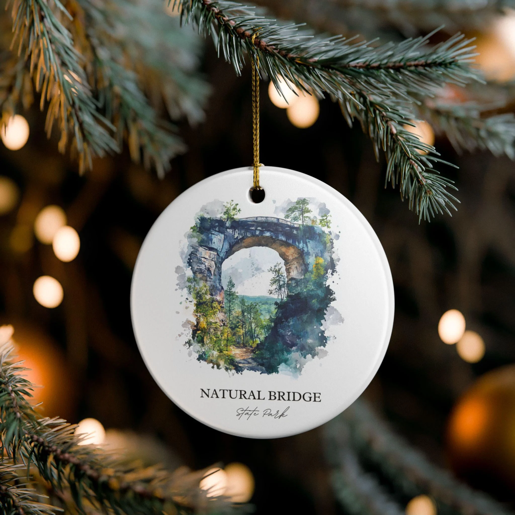 Natural Bridge State Park Ornament: Unique Natural Bridge State Park Souvenir, Natural Bridge Xmas Decor, and Authentic Virginia Gift - Image 4