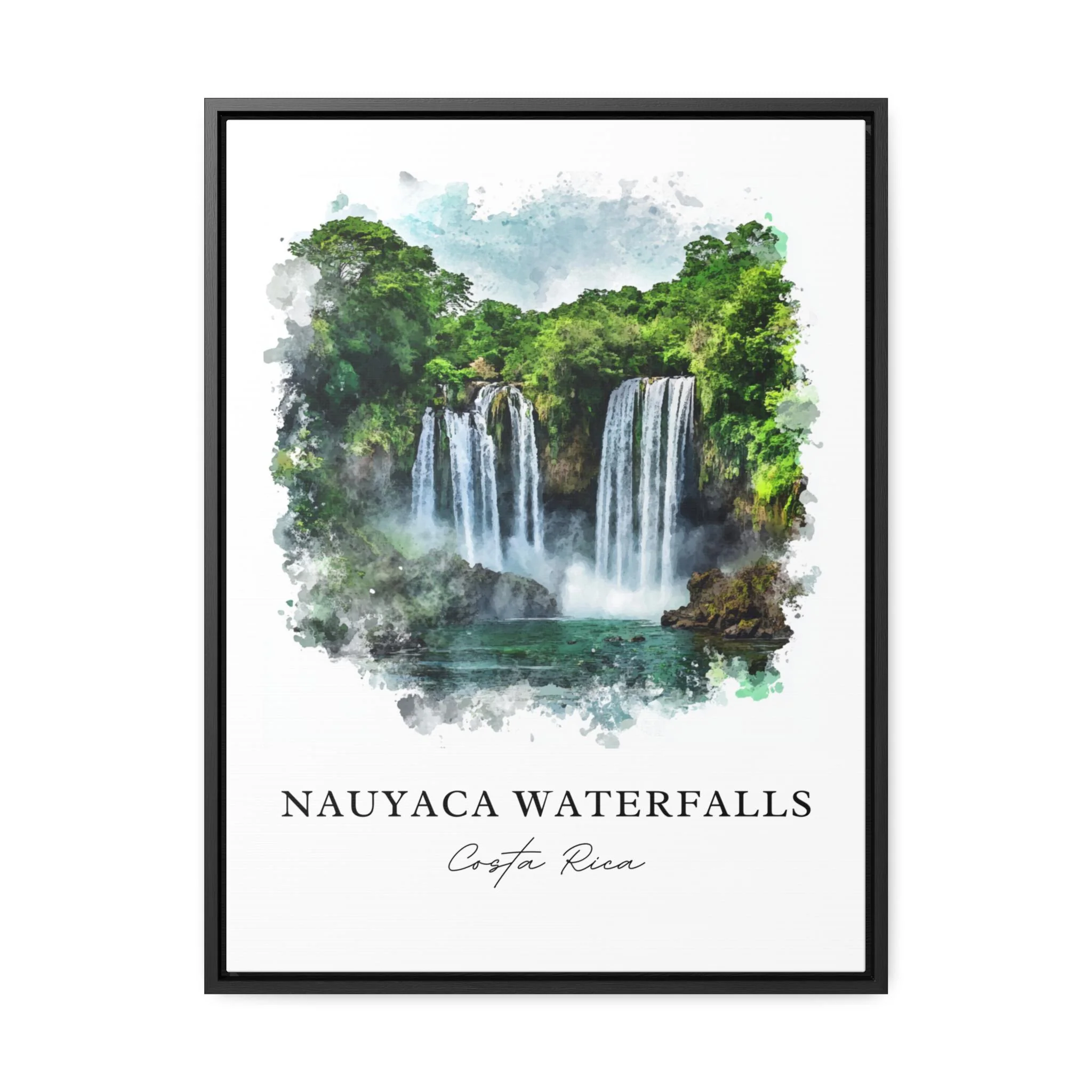 Nauyaca Waterfalls, Costa Rica – Watercolor Art Print