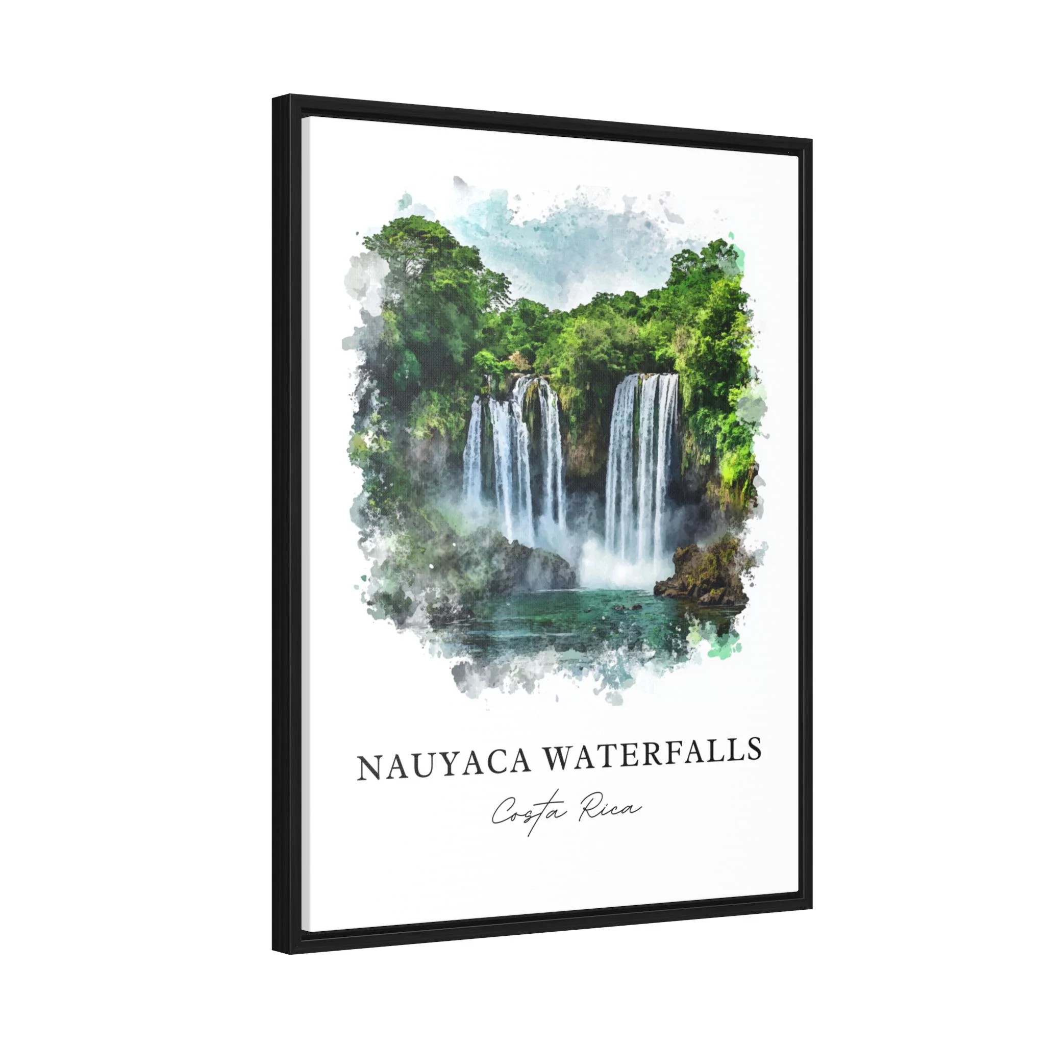 Nauyaca Waterfalls, Costa Rica – Watercolor Art Print - Image 2