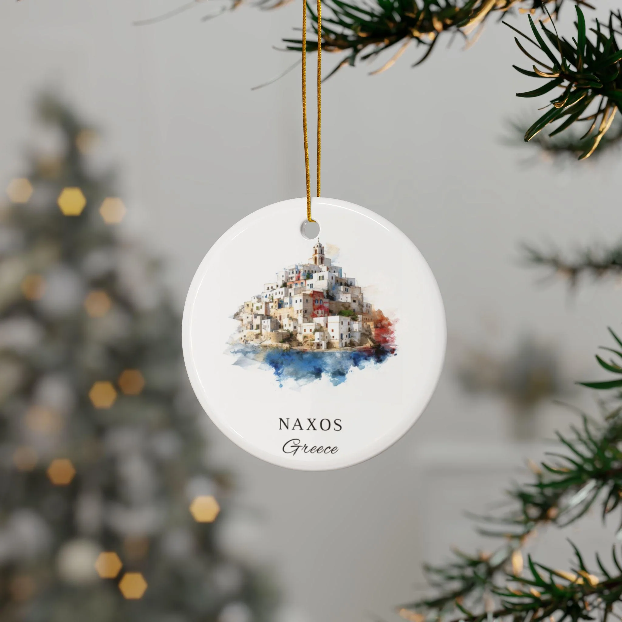 Naxos Greece Ornament: Unique Naxos Souvenir, Naxos Greece Xmas Decor, and Authentic Greece Gift - Image 3