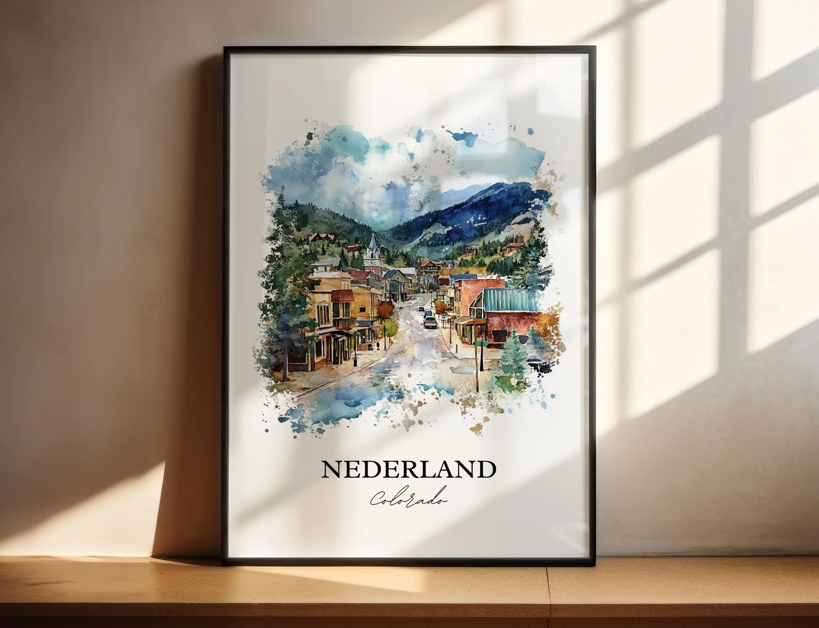 Nederland, USA – Watercolor Art Print