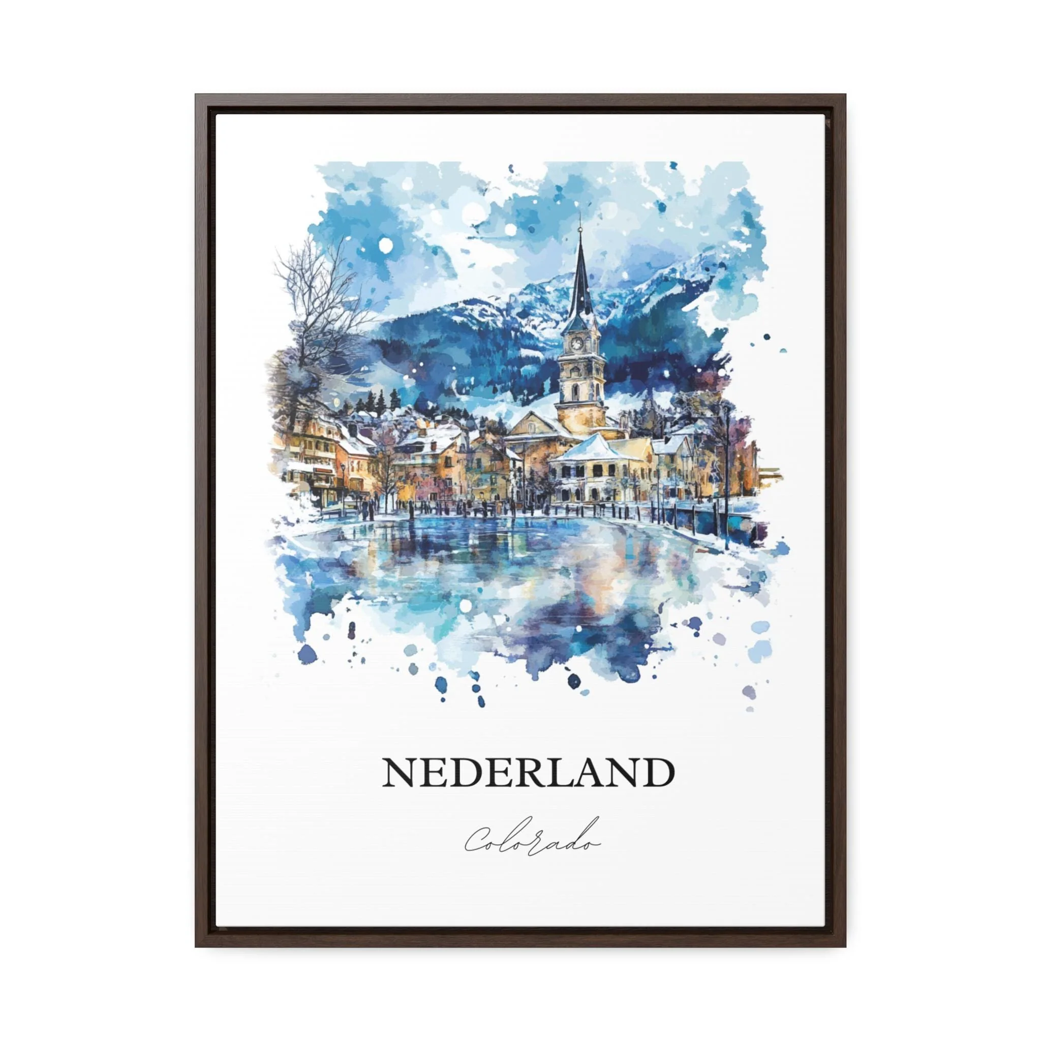 Nederland, CO, USA – Watercolor Art Print - Image 7