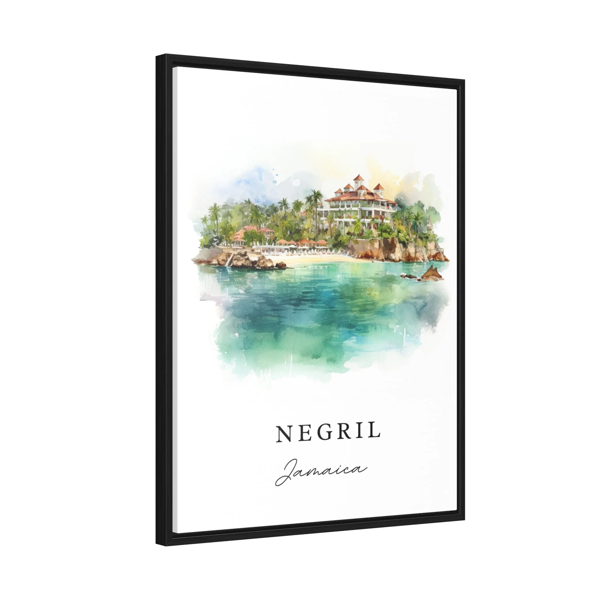 Negril, Jamaica – Watercolor Art Print - Image 7