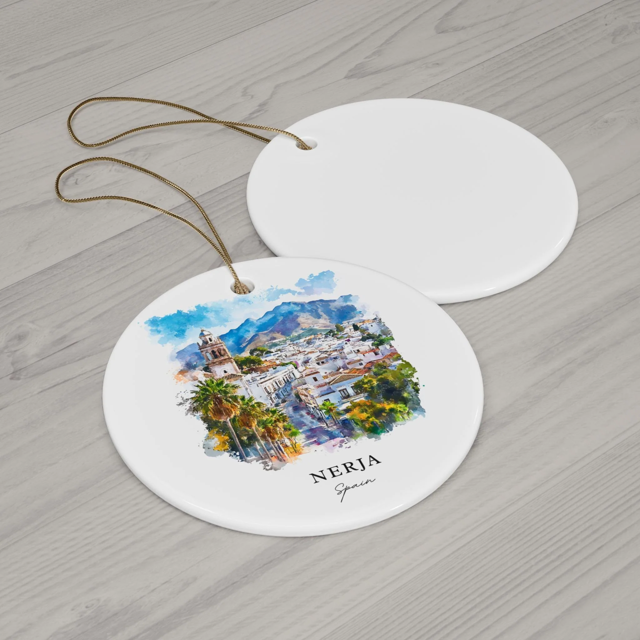 Nerja Spain Ornament: Unique Nerja Souvenir, Nerja Espana Xmas Decor, and Authentic Nerja Spain Christmas Gift - Image 2