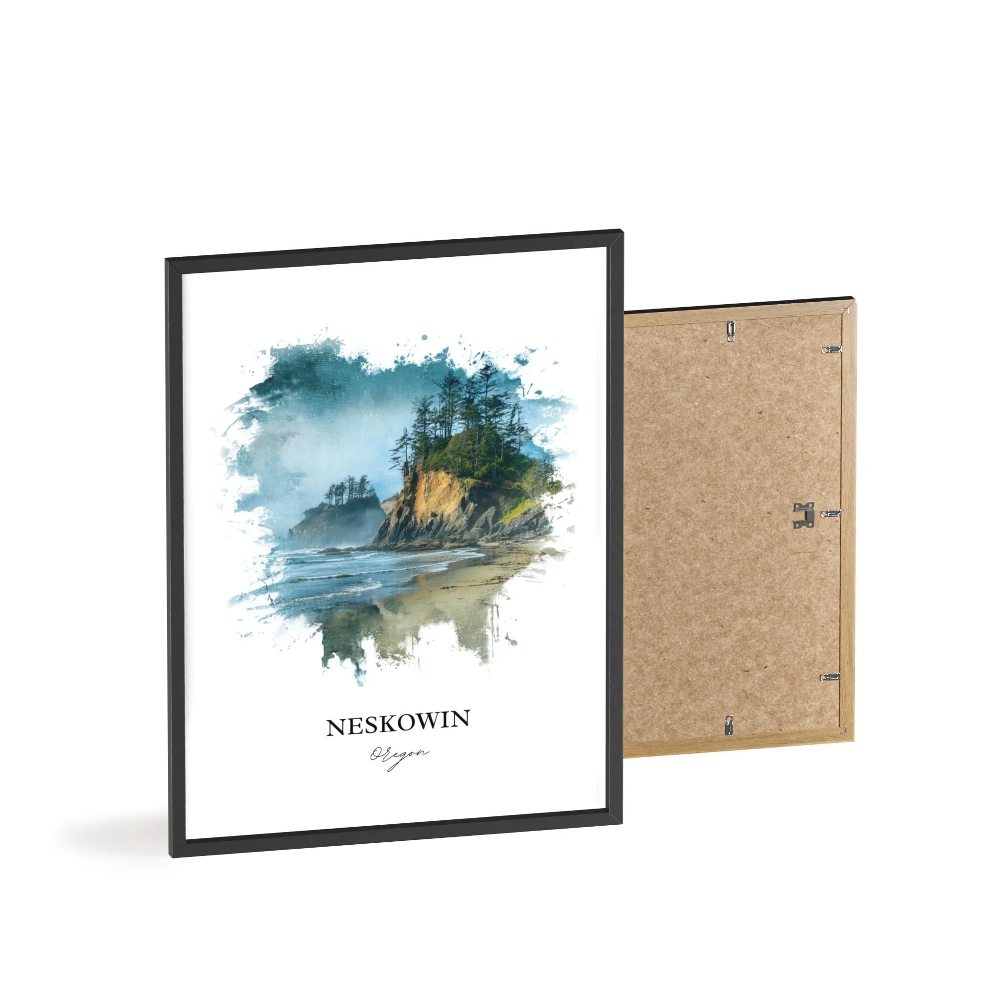 Neskowin, Oregon – Watercolor Art Print - Image 11