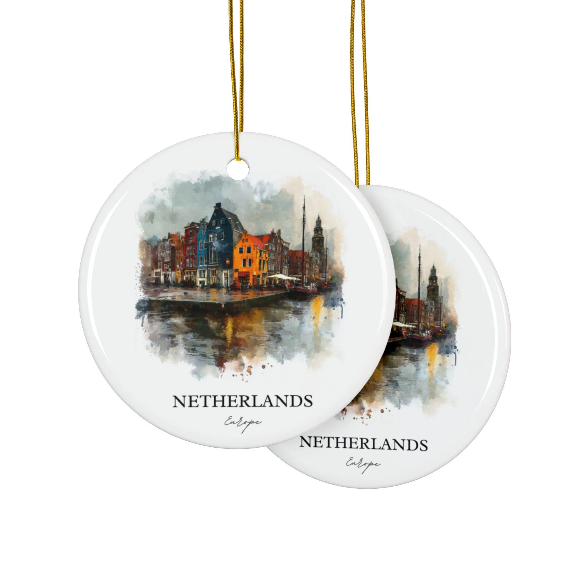 Netherlands Ornament: Unique Netherlands Souvenir, Netherlands Xmas Decor, and Authentic Netherlands Travel Gift - Image 2