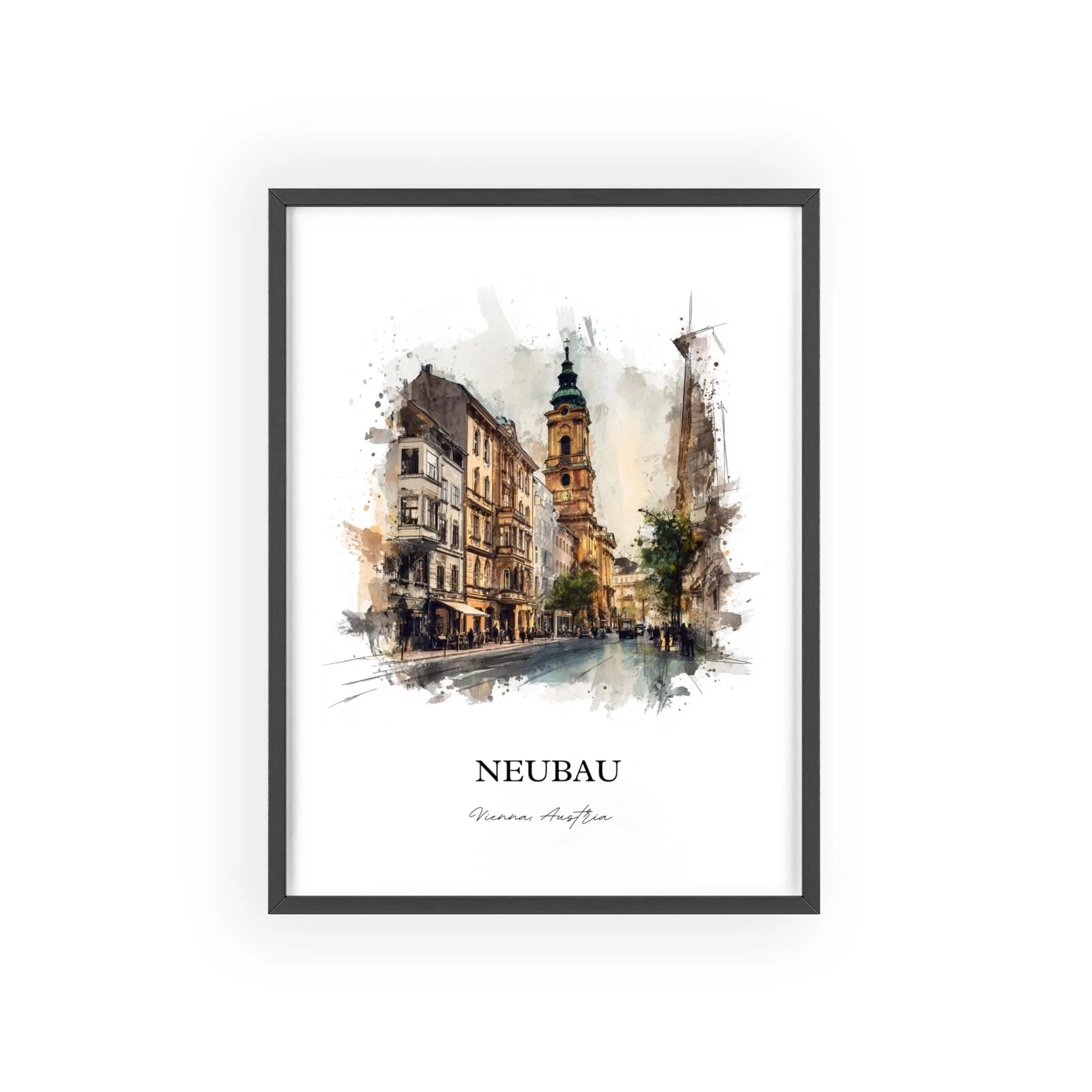 Vienna, Austria – Watercolor Art Print - Image 10