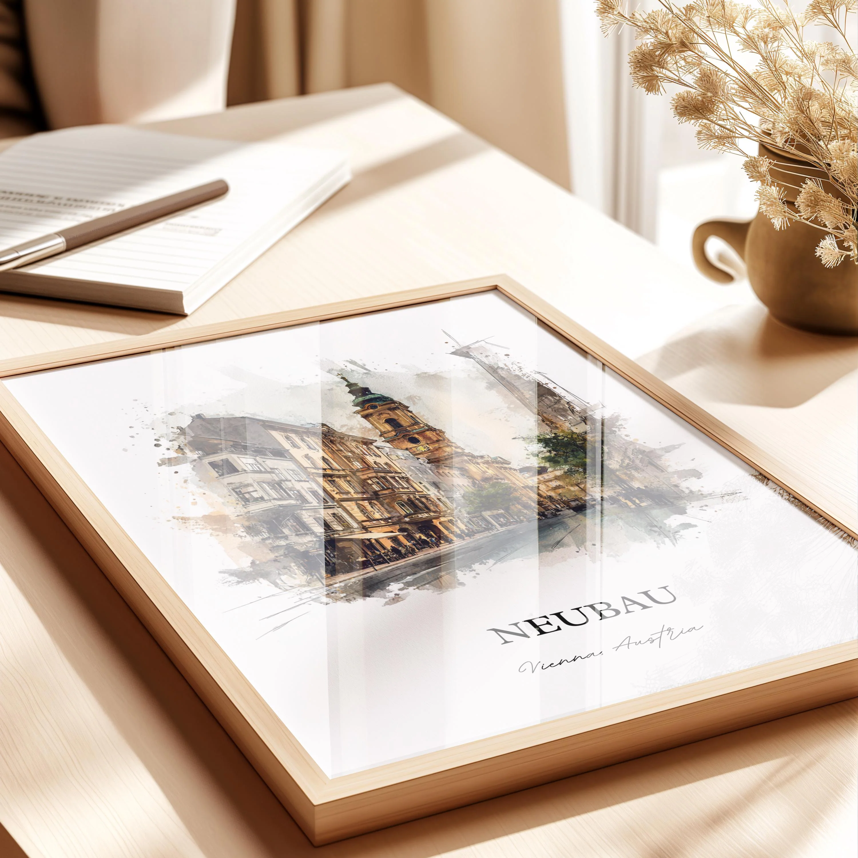 Vienna, Austria – Watercolor Art Print - Image 4