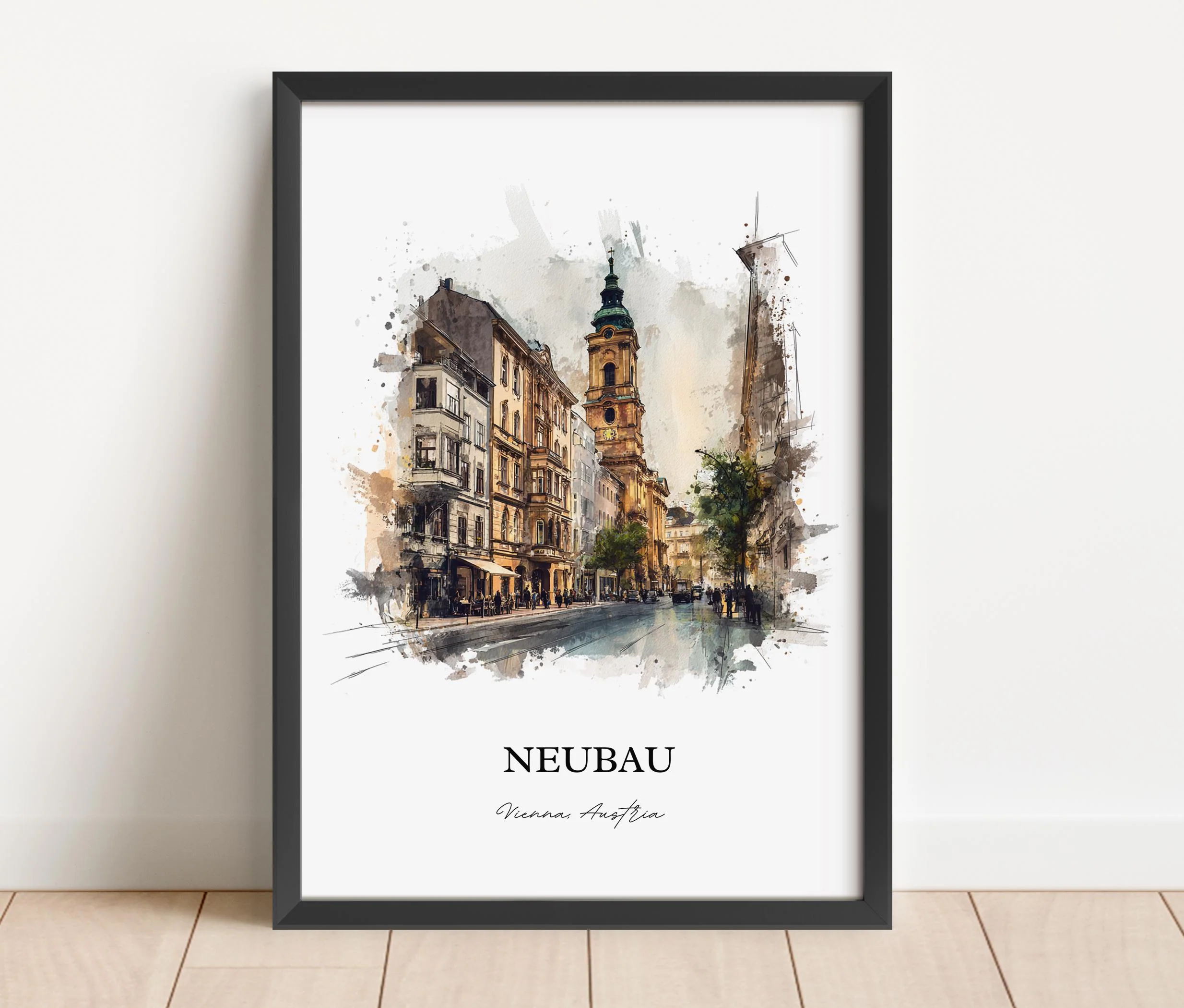 Vienna, Austria – Watercolor Art Print - Image 9
