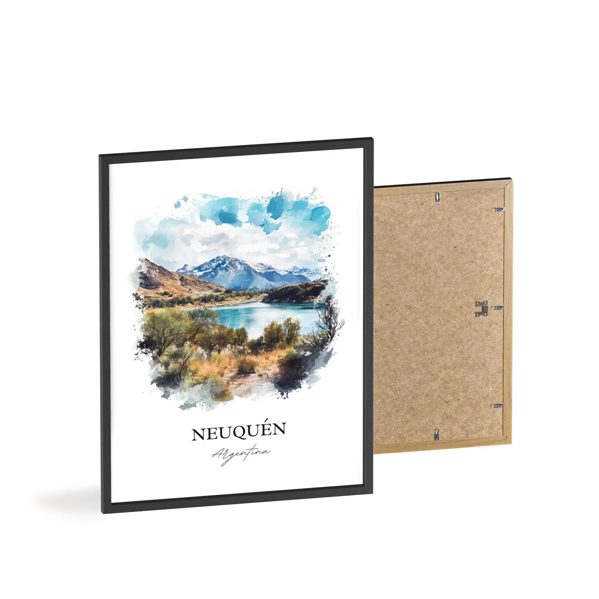 Neuquén, Argentina – Watercolor Art Print - Image 8