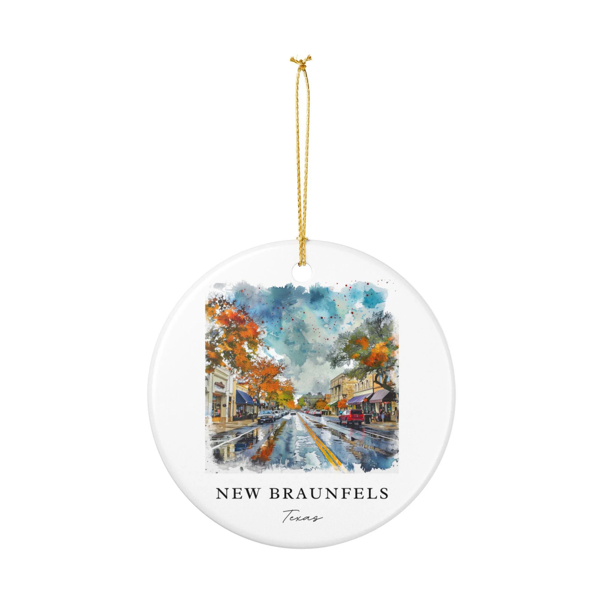 New Braunfels Ornament: Unique New Braunfels Souvenir, Texas Xmas Decor, and Authentic New Braunfels TX Gift - Image 3