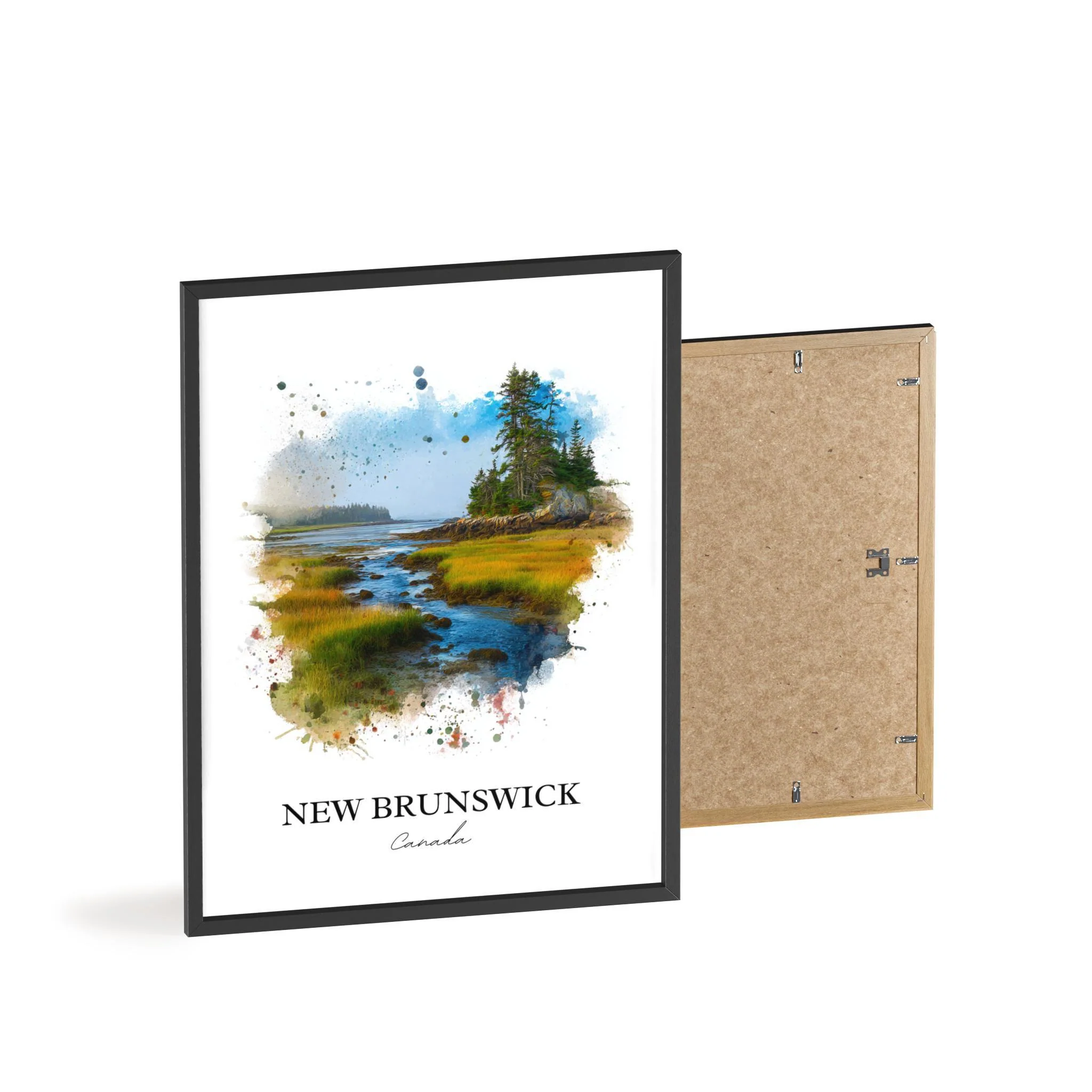 New Brunswick, Canada – Watercolor Art Print - Image 8