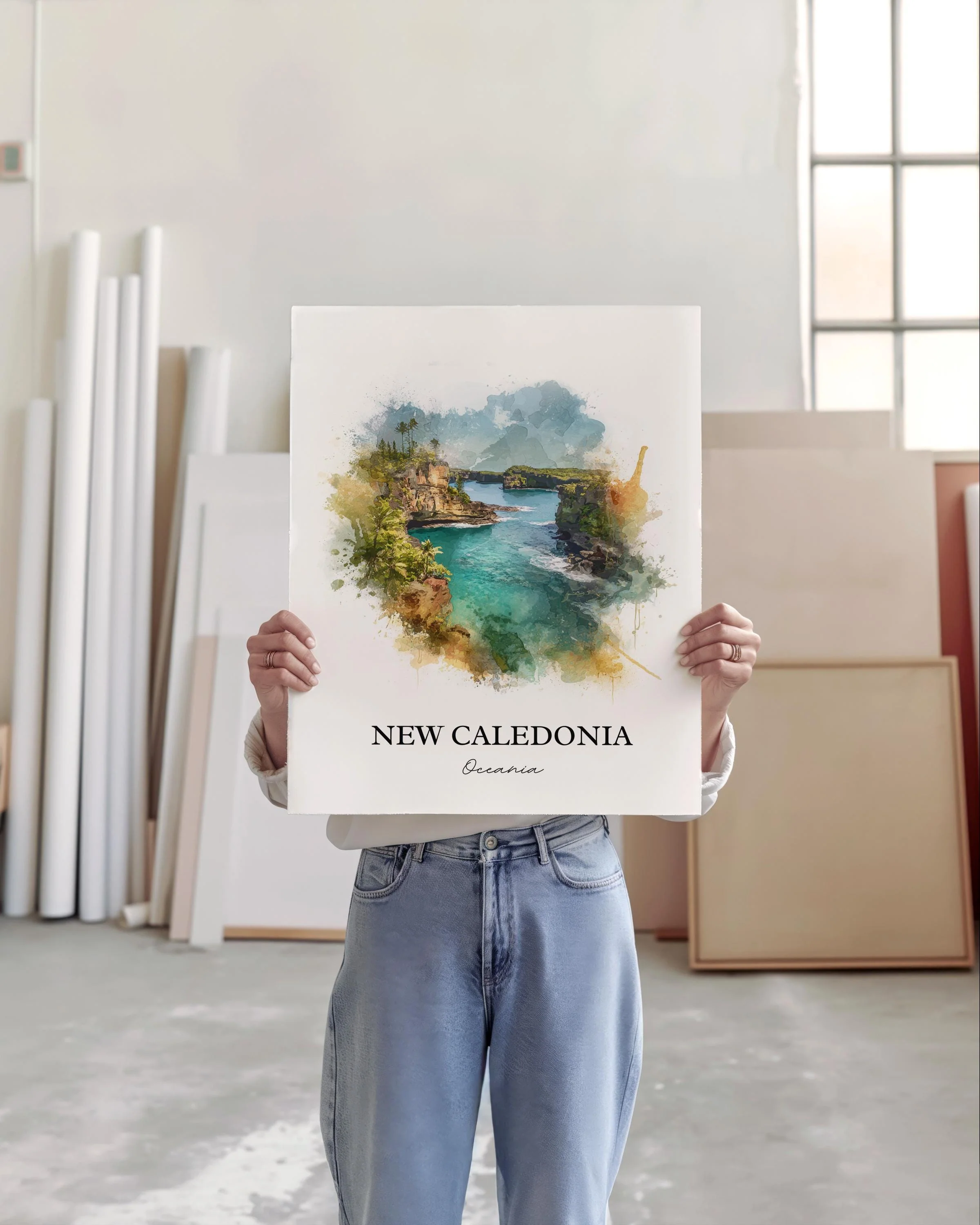 New Caledonia, Oceania – Watercolor Art Print - Image 4