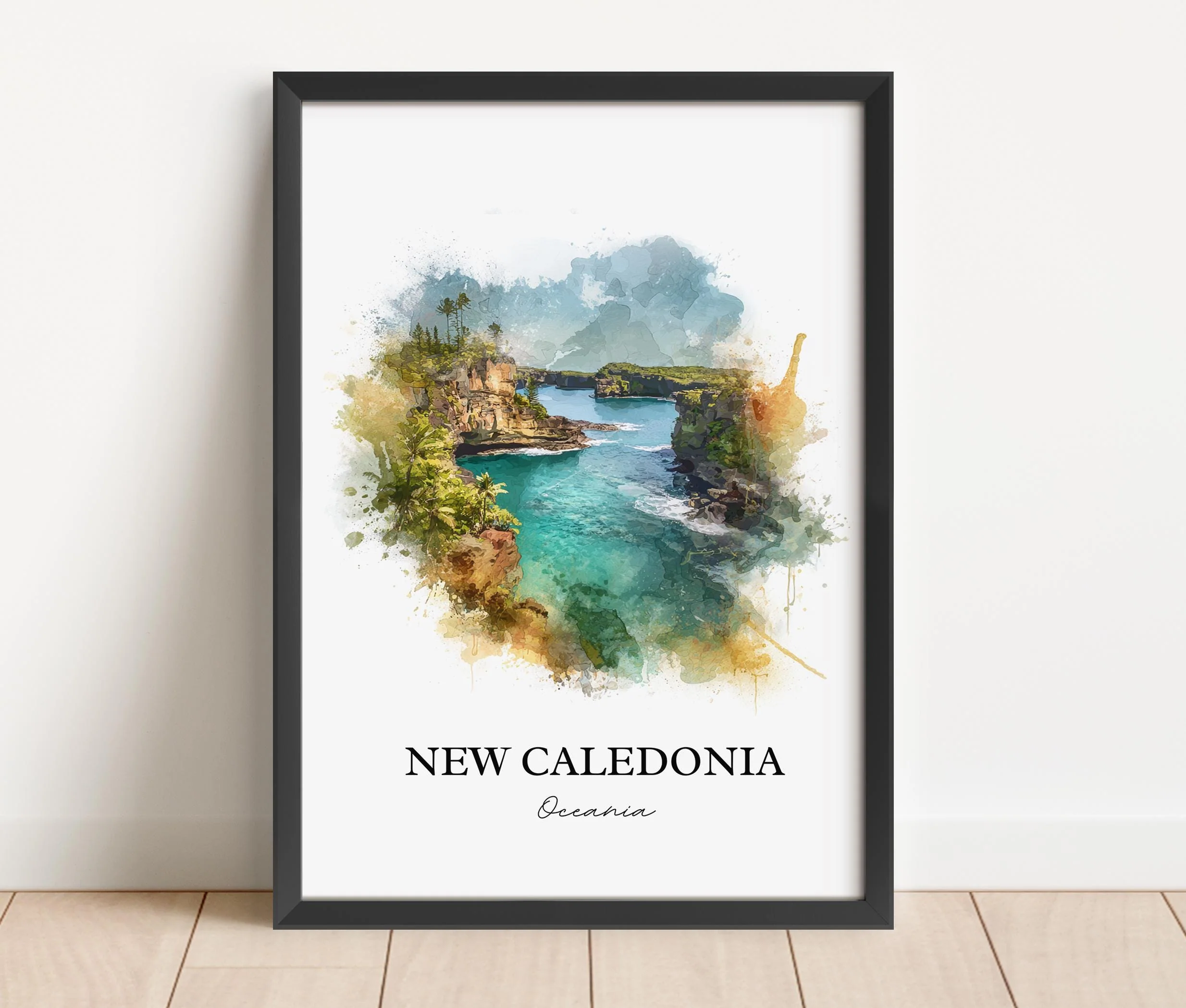 New Caledonia, Oceania – Watercolor Art Print - Image 6