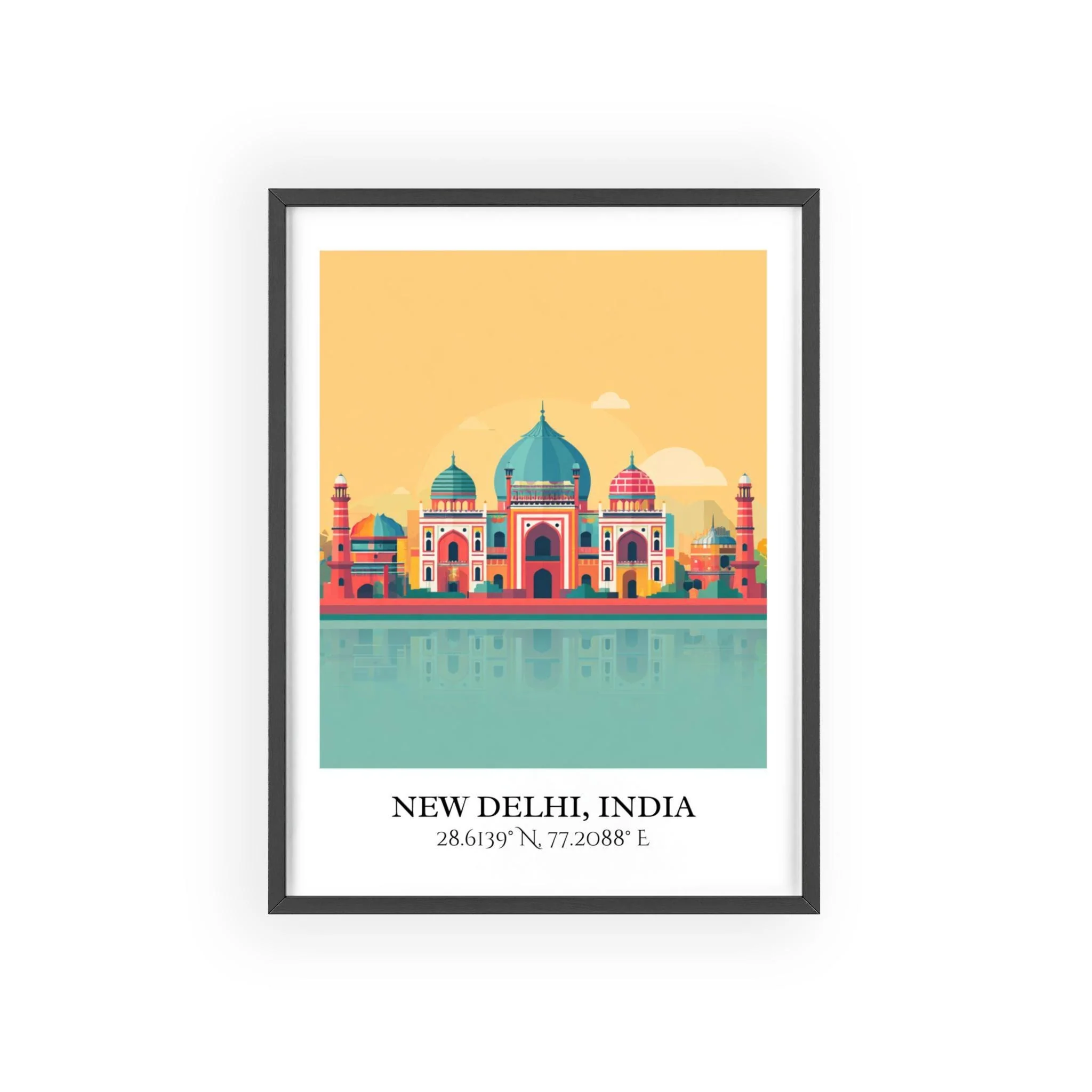 New Delhi, India – Watercolor Art Print - Image 7