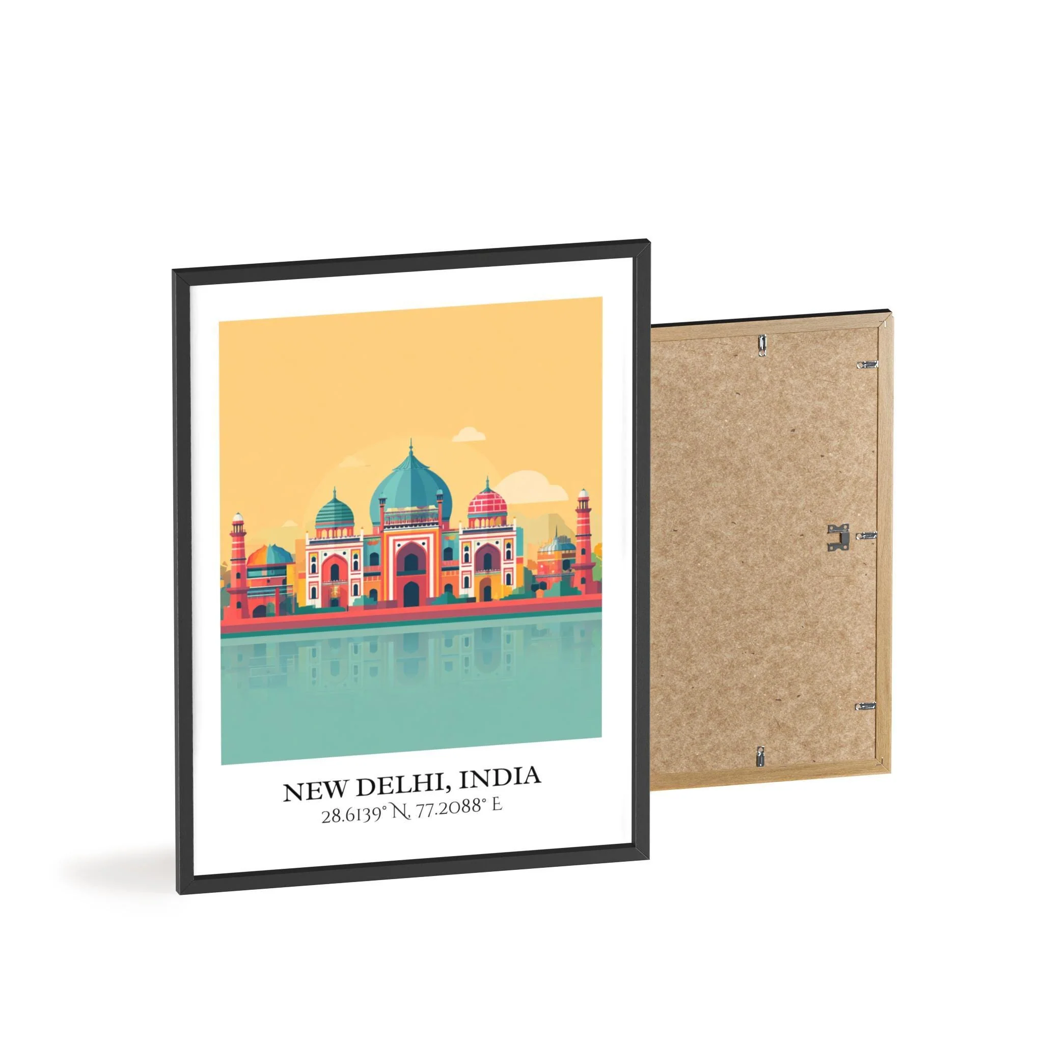 New Delhi, India – Watercolor Art Print - Image 8