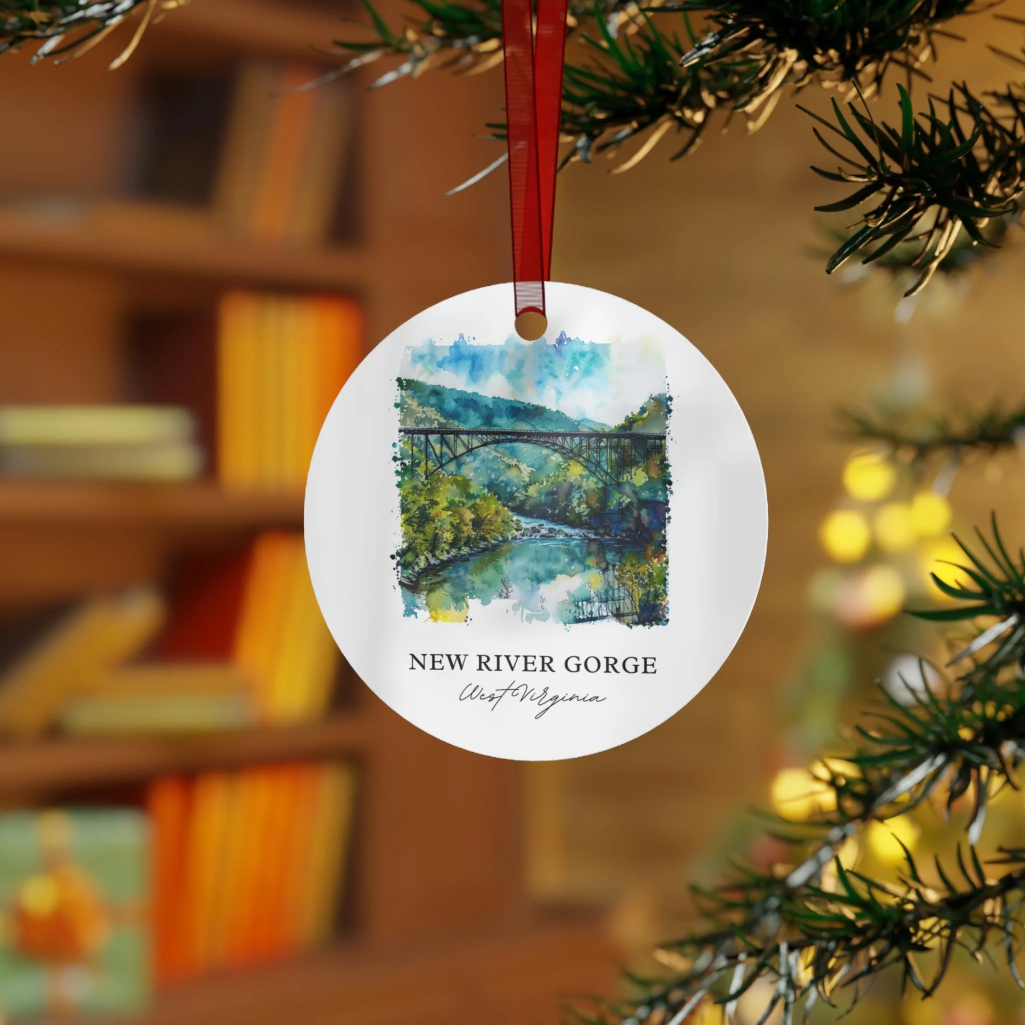 New River Gorge West Virginia Ornament: Unique West Virginia Souvenir, New River Gorge Xmas Decor, and Beckley WV Gift - Image 3