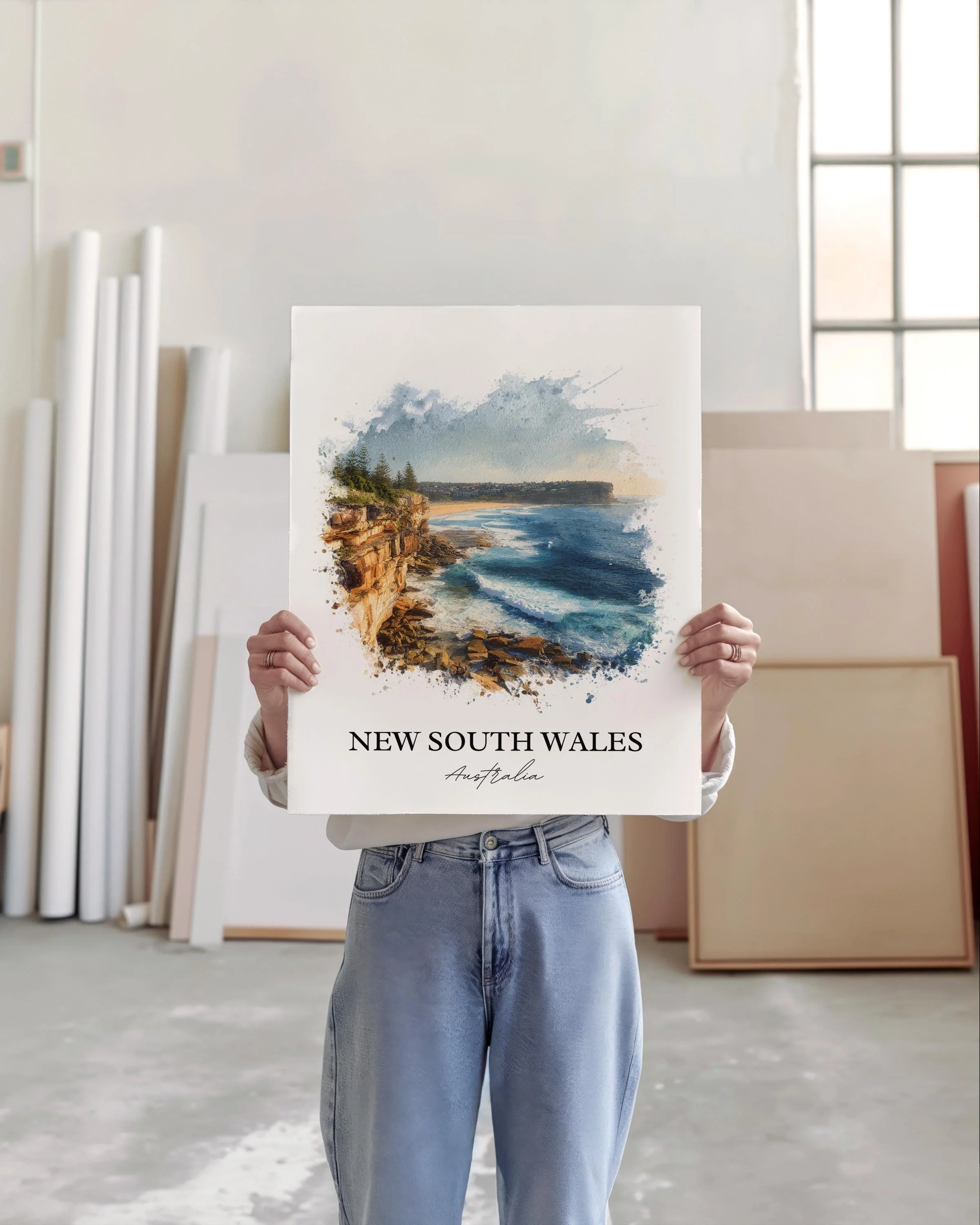 New South Wales, Australia – Watercolor Art Print - Image 4