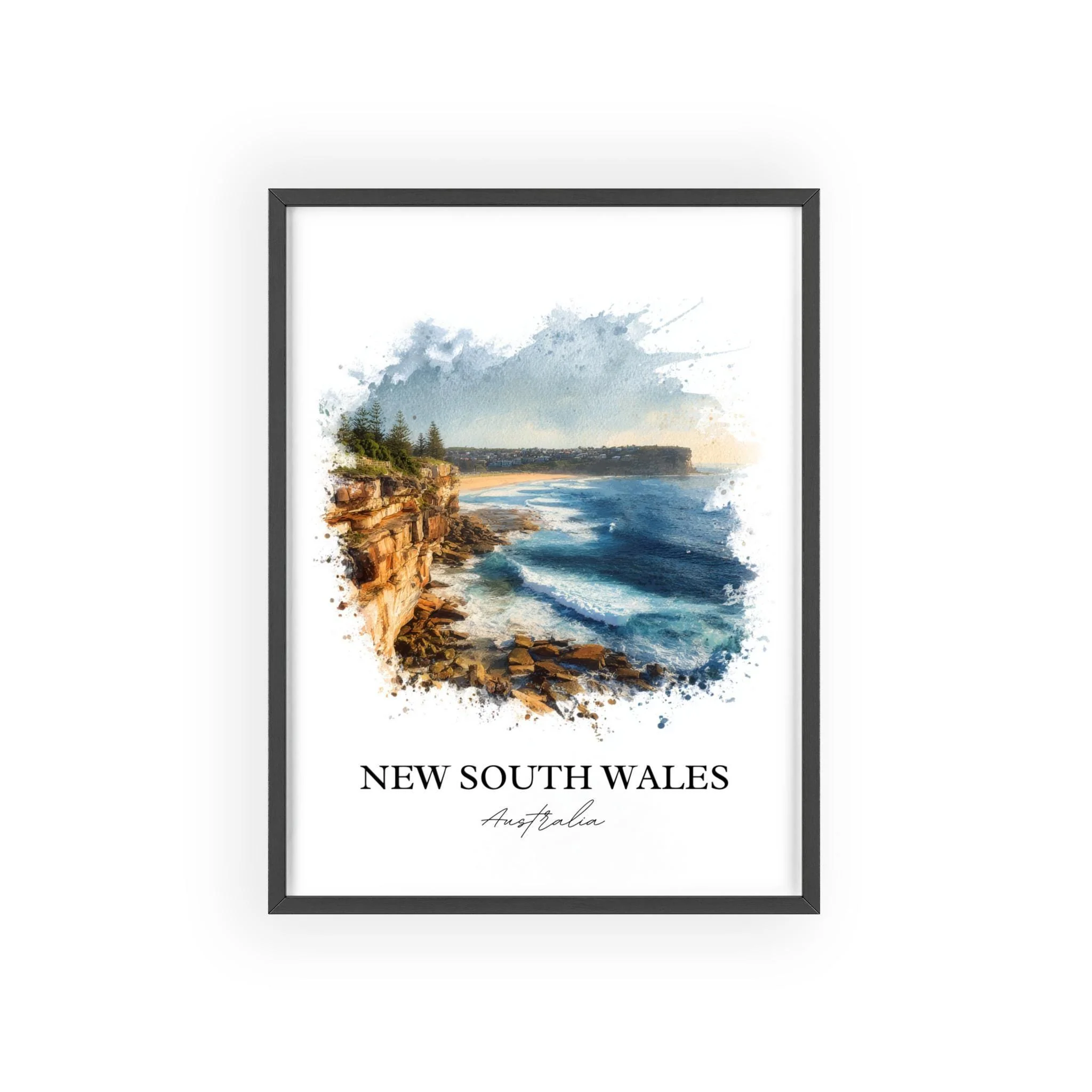 New South Wales, Australia – Watercolor Art Print - Image 7