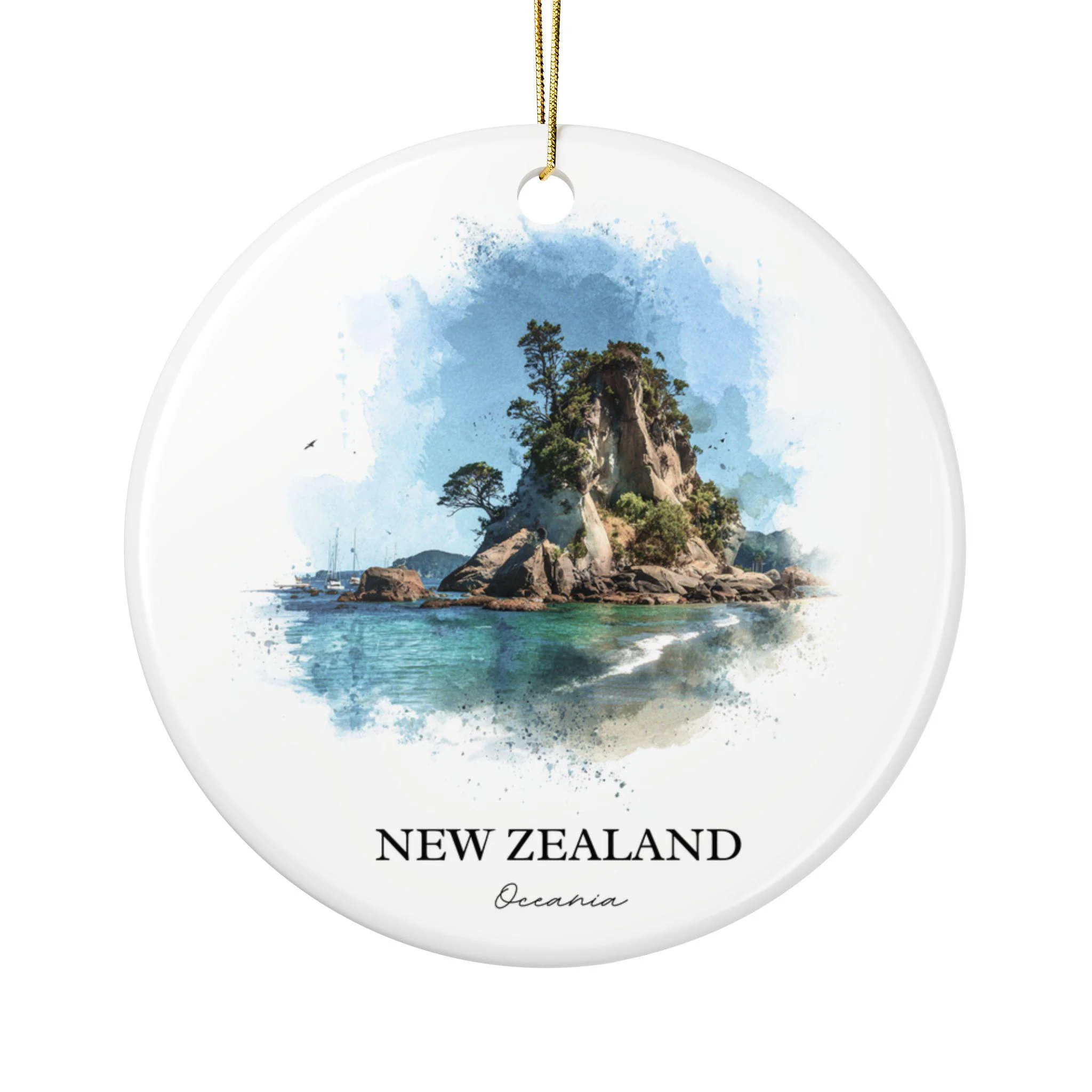 New Zealand Ornament: Unique New Zealand Souvenir, New Zealand Xmas Decor, and Authentic New Zealand Gift