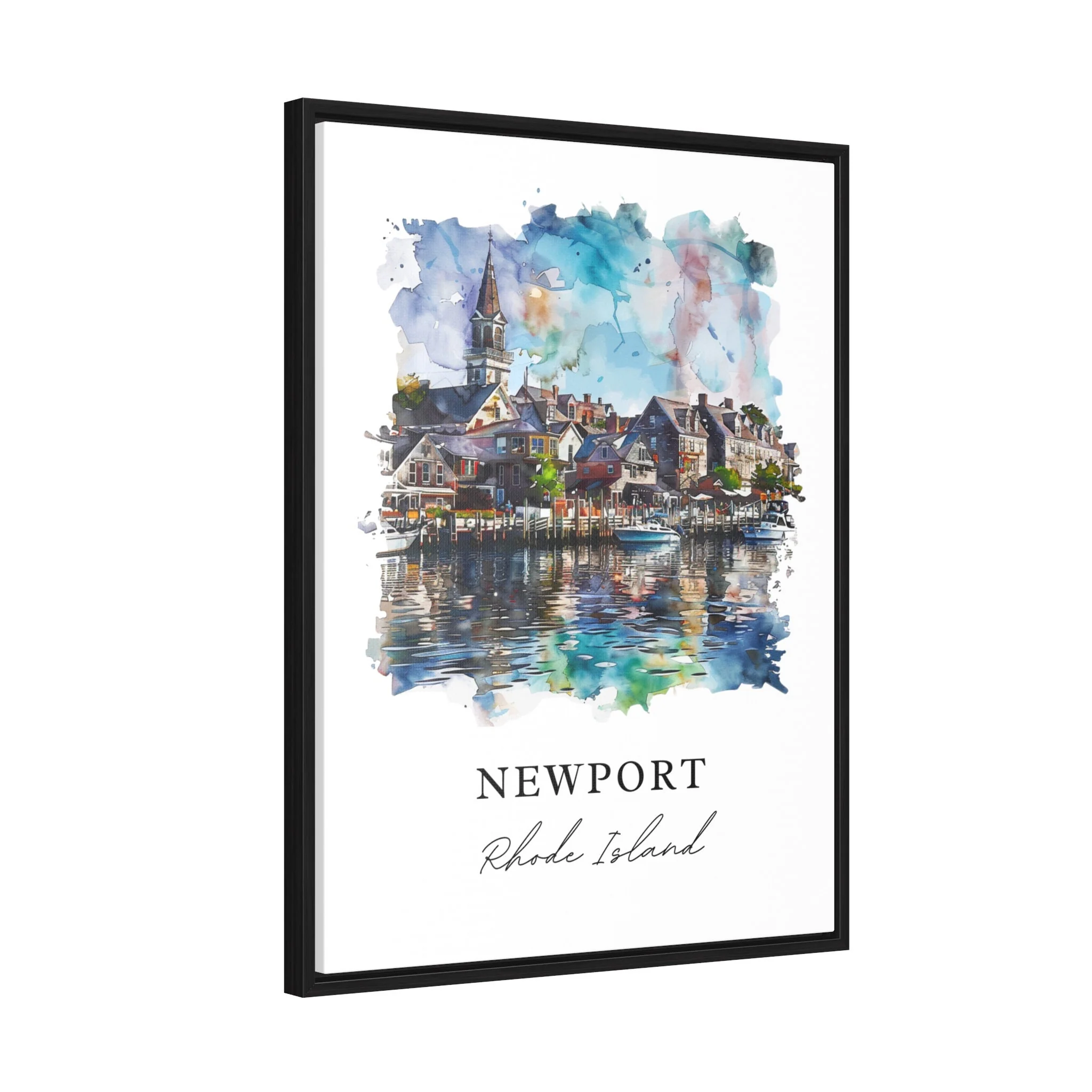 Newport, Rhode Island, Rhode Island – Watercolor Art Print - Image 6