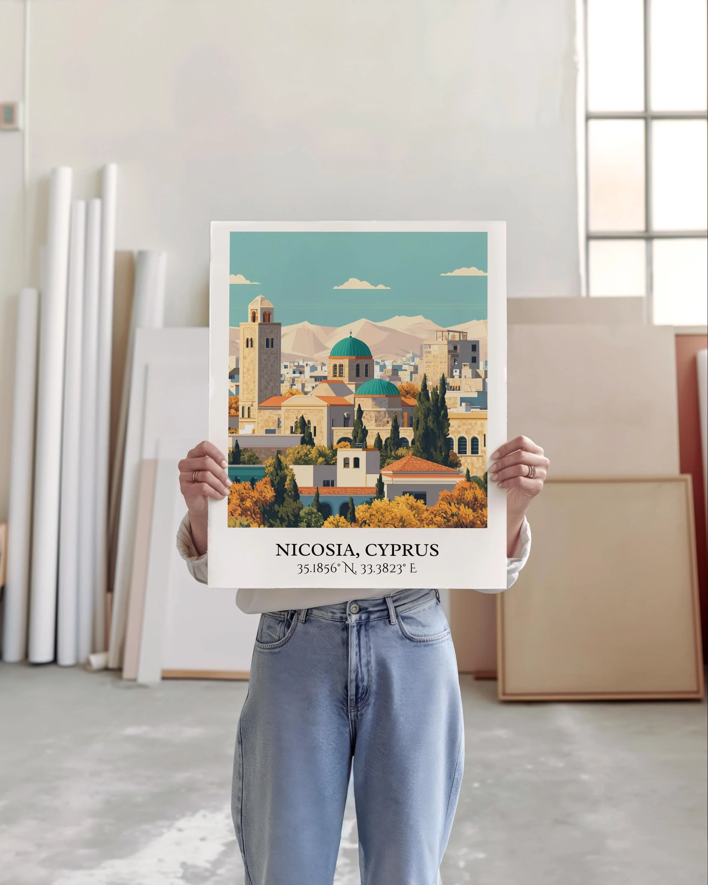 Nicosia, Cyprus – Watercolor Art Print - Image 6