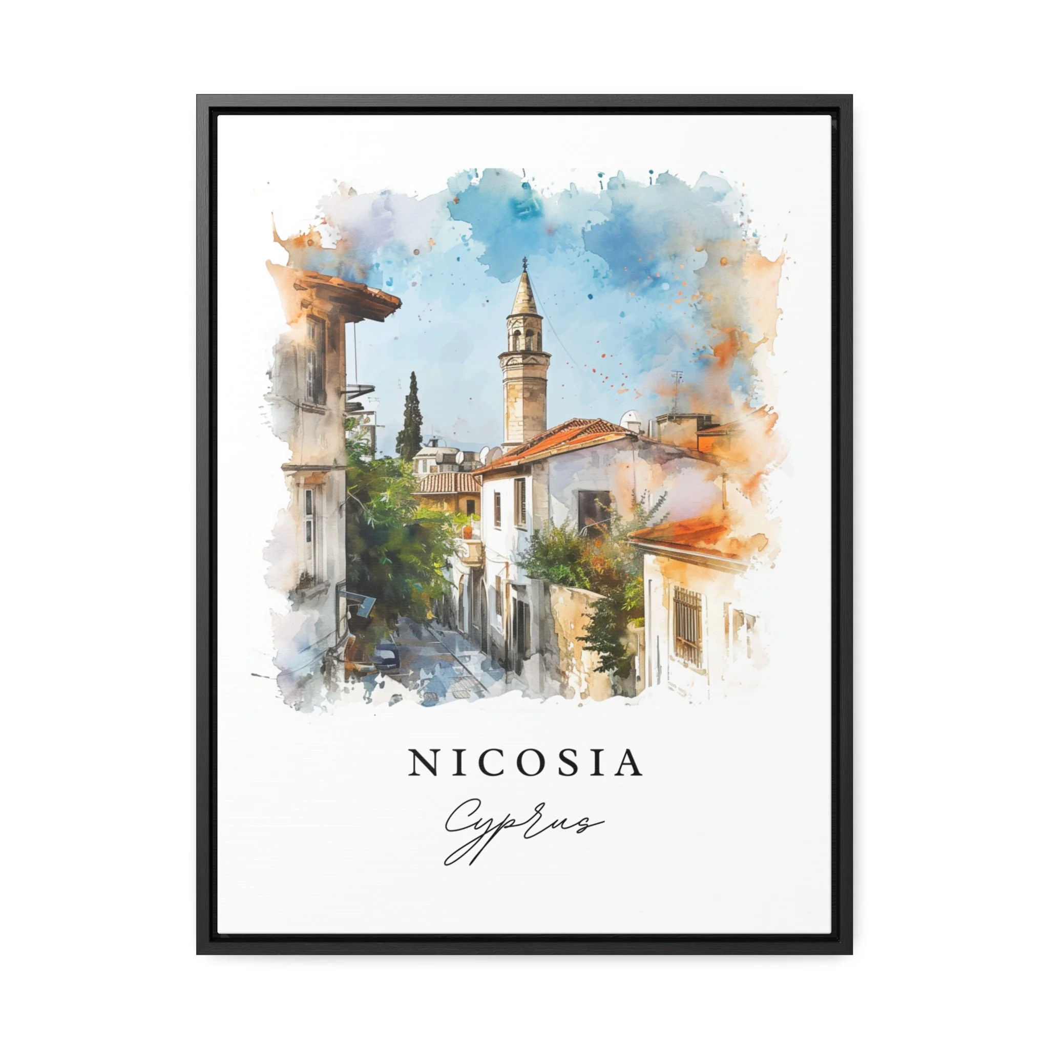 Nicosia, Cyprus – Watercolor Art Print - Image 6