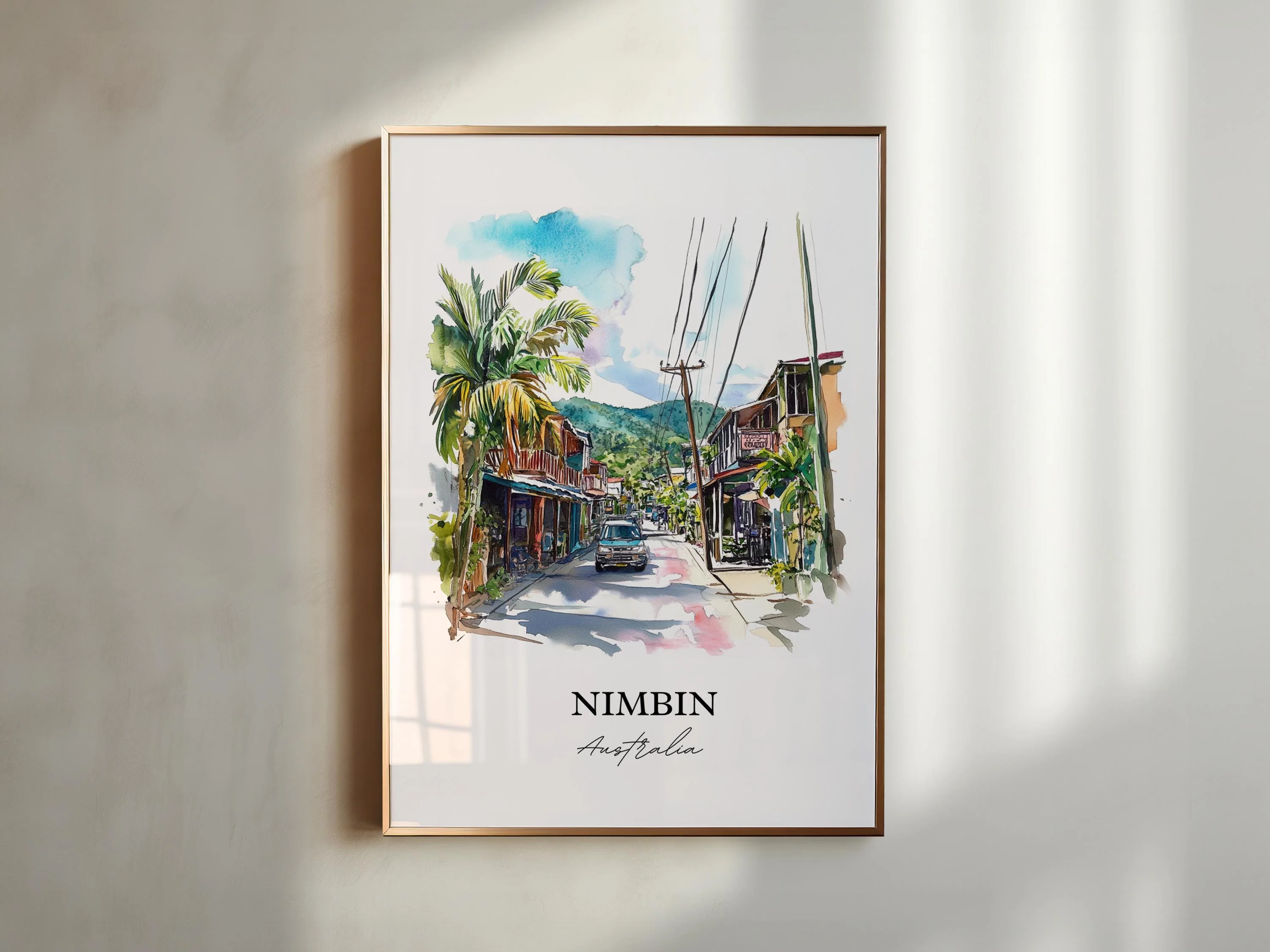 Nimbin, Australia – Watercolor Art Print - Image 4