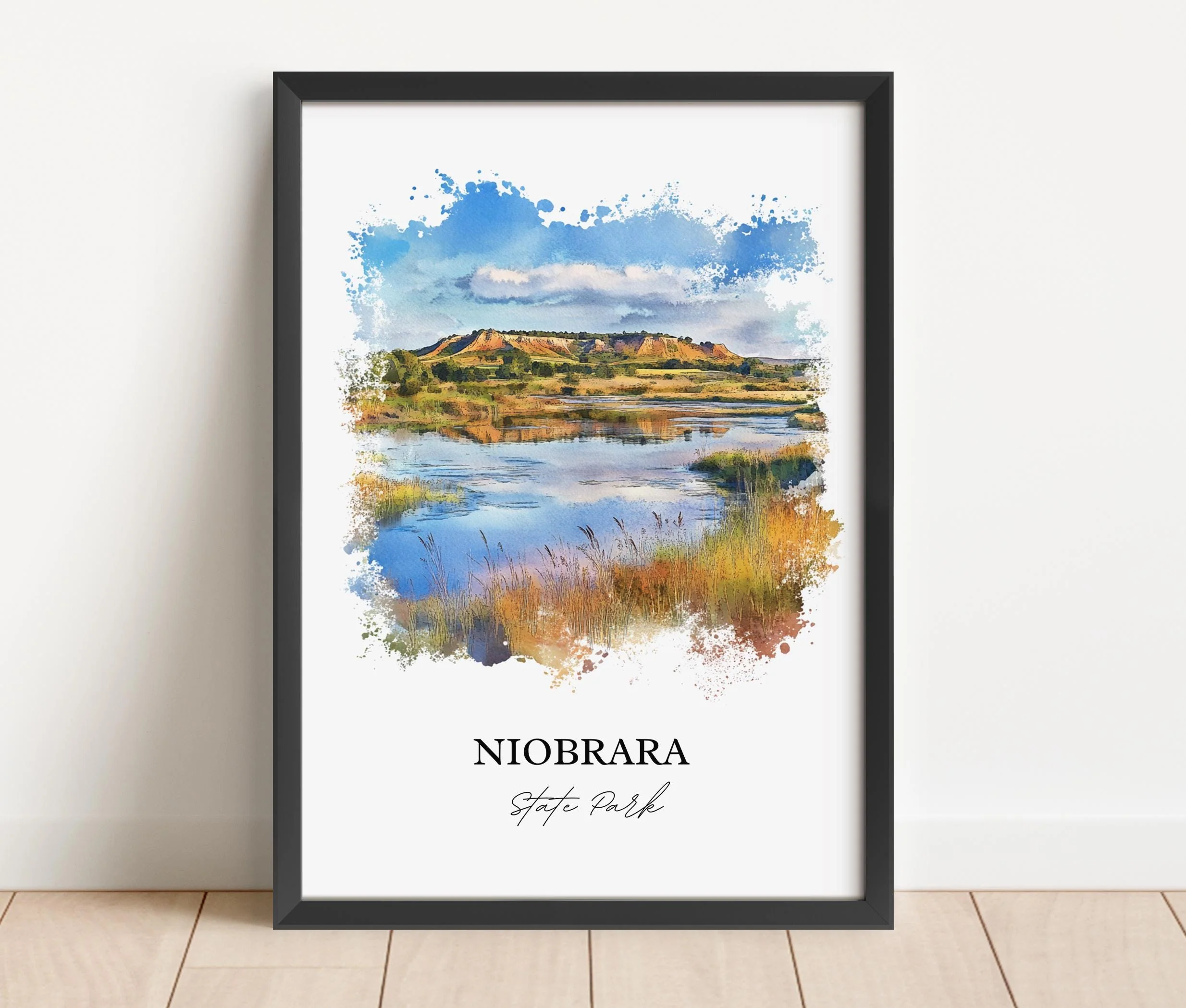 Niobrara State Park, USA – Watercolor Art Print - Image 3