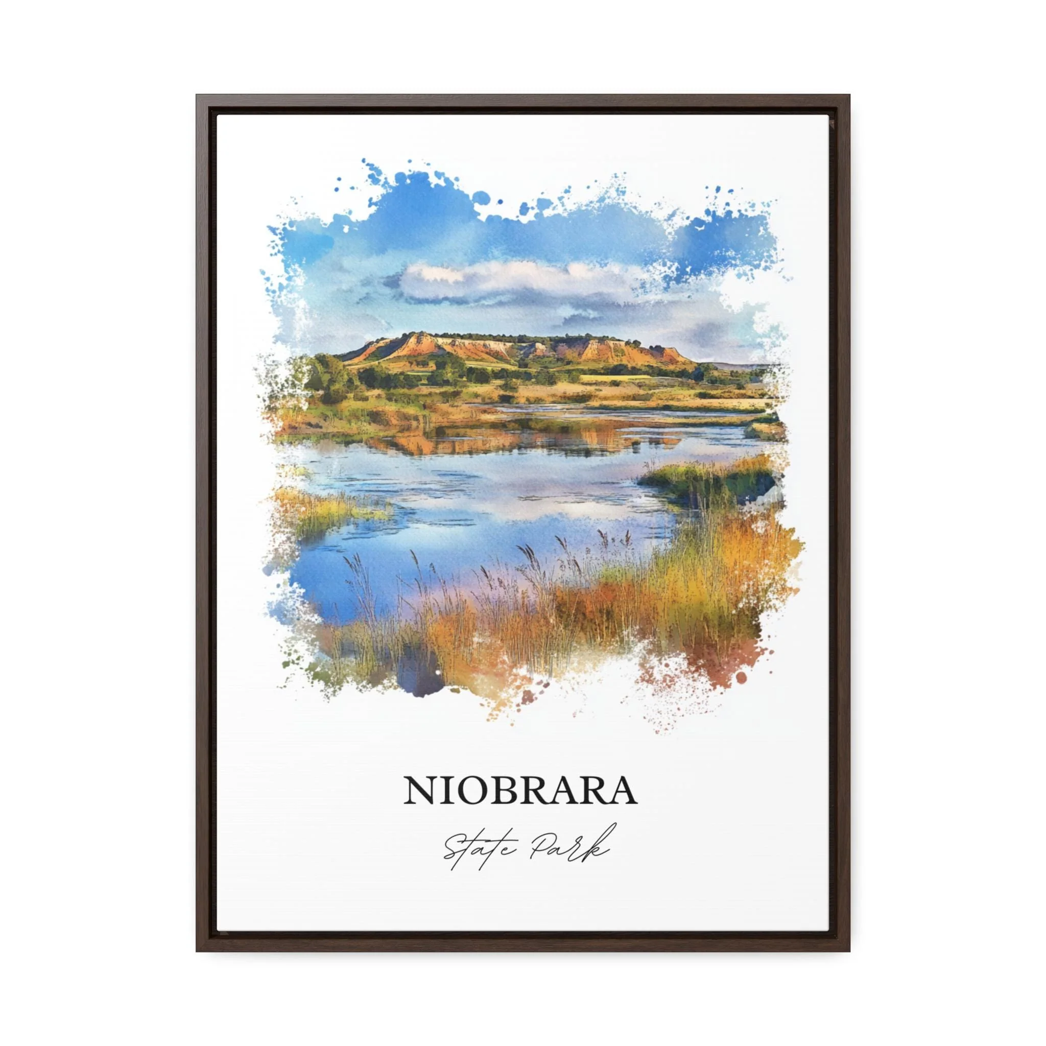 Niobrara State Park, USA – Watercolor Art Print - Image 7