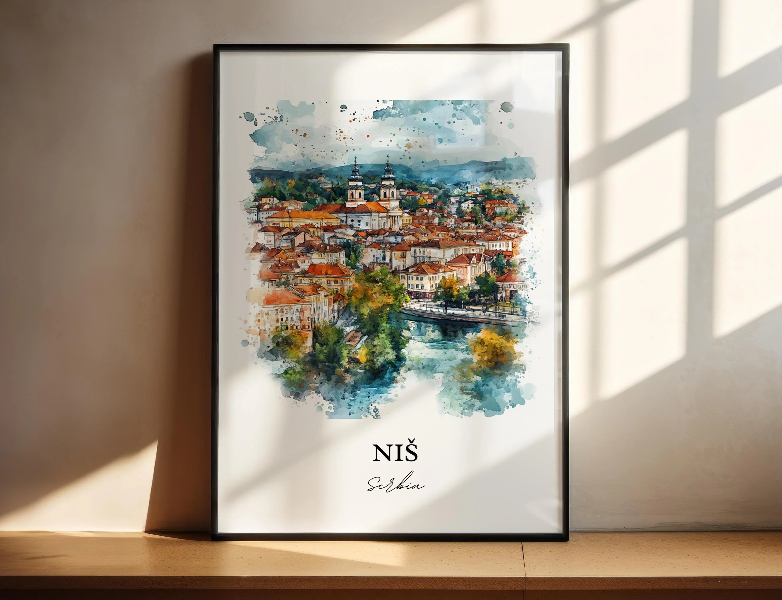 Niš, Serbia – Watercolor Art Print