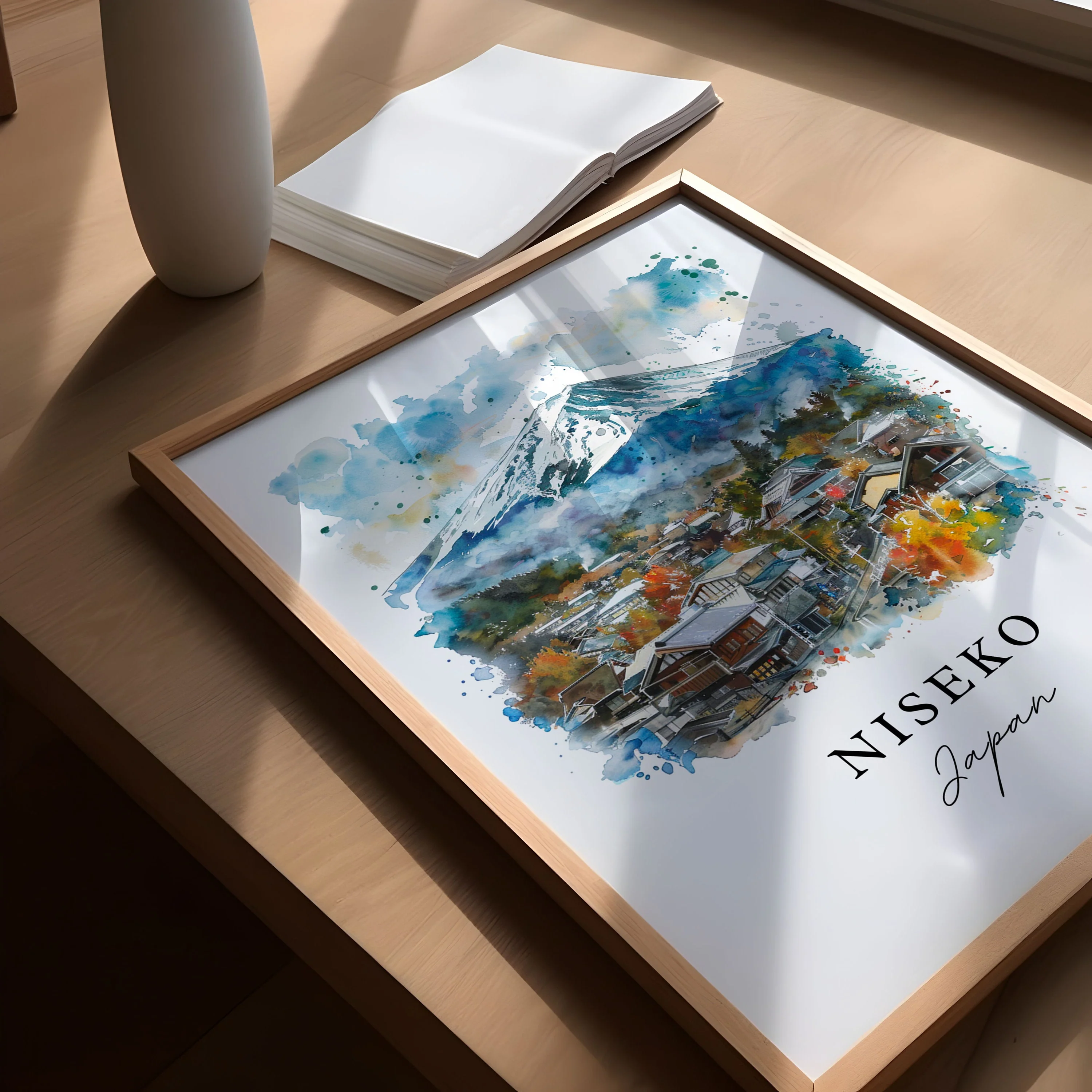 Niseko, Japan – Watercolor Art Print - Image 3