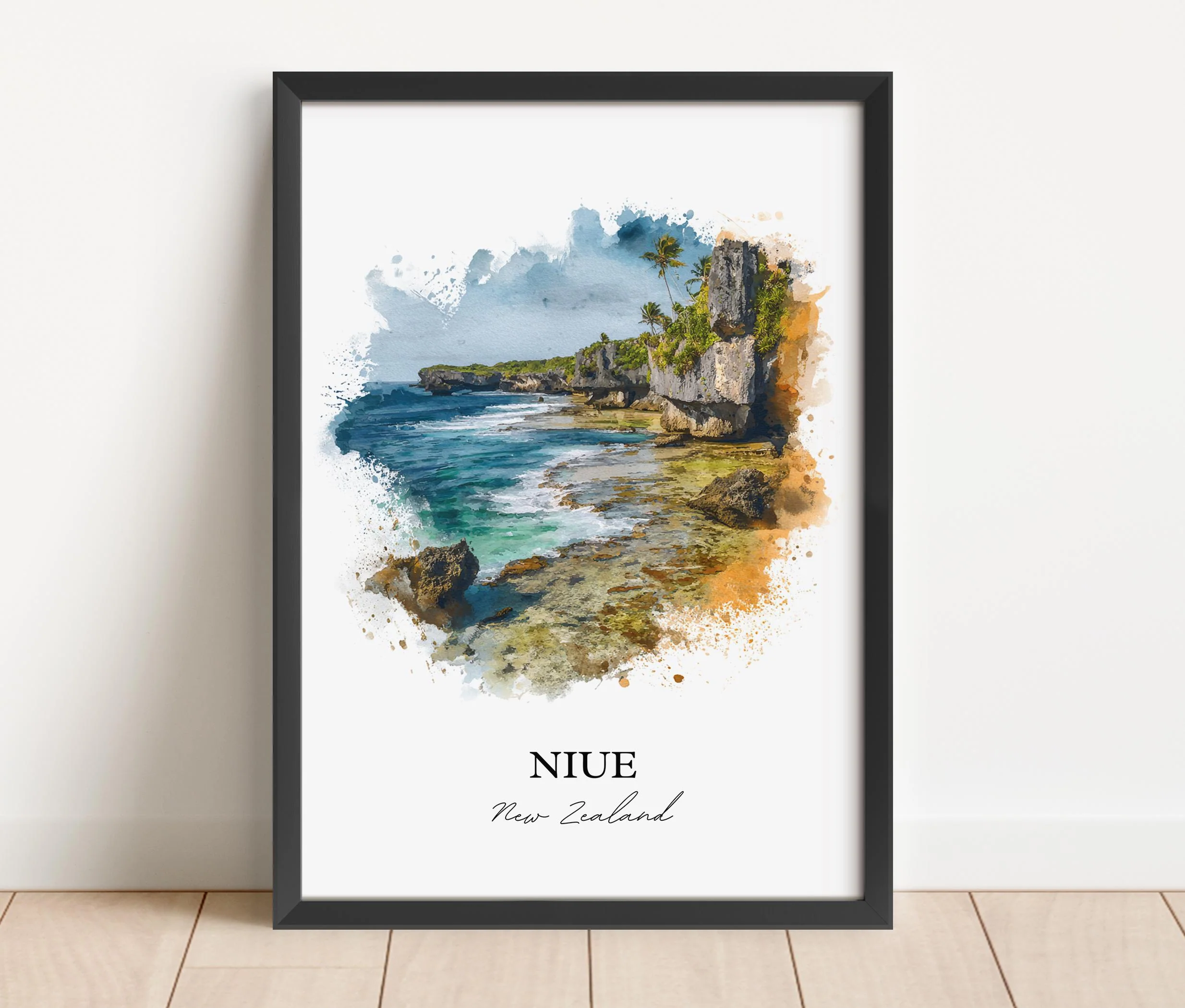 Niue, New Zealand – Watercolor Art Print - Image 5