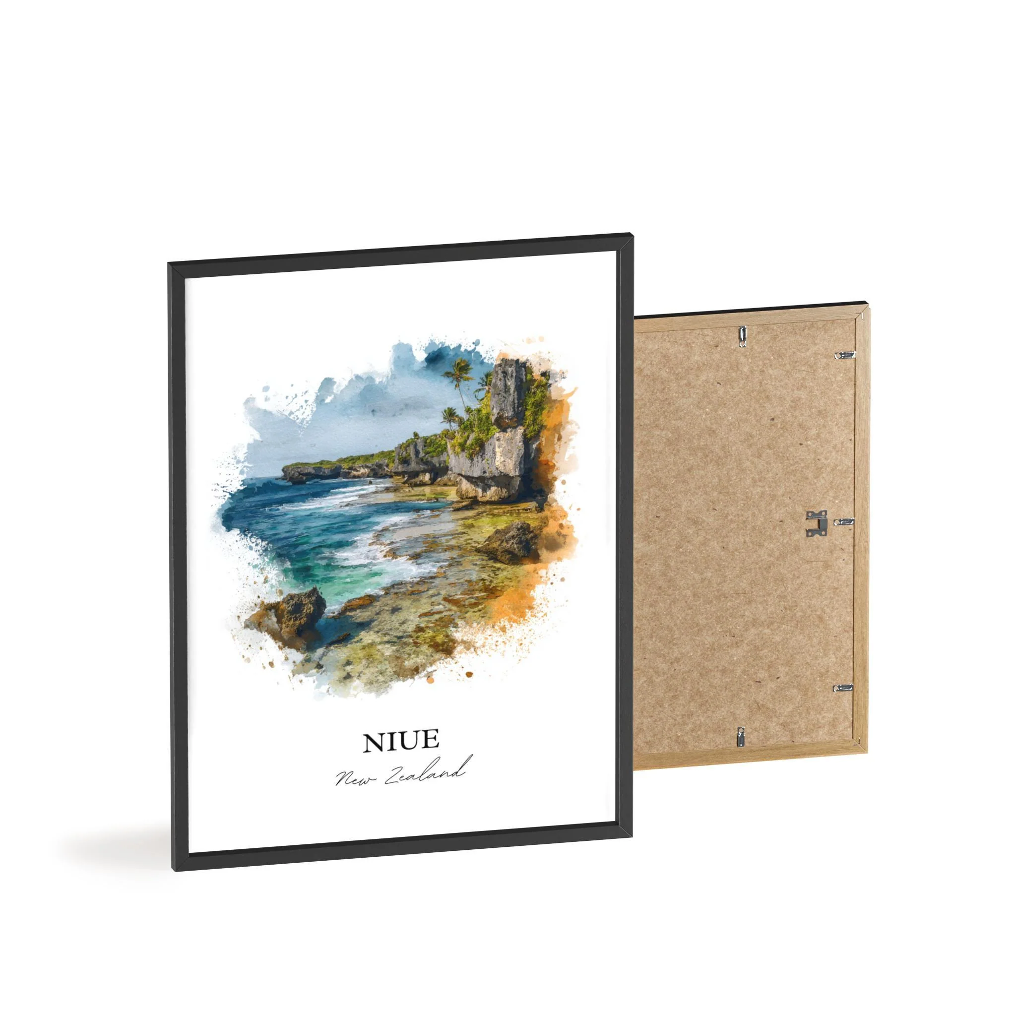 Niue, New Zealand – Watercolor Art Print - Image 8
