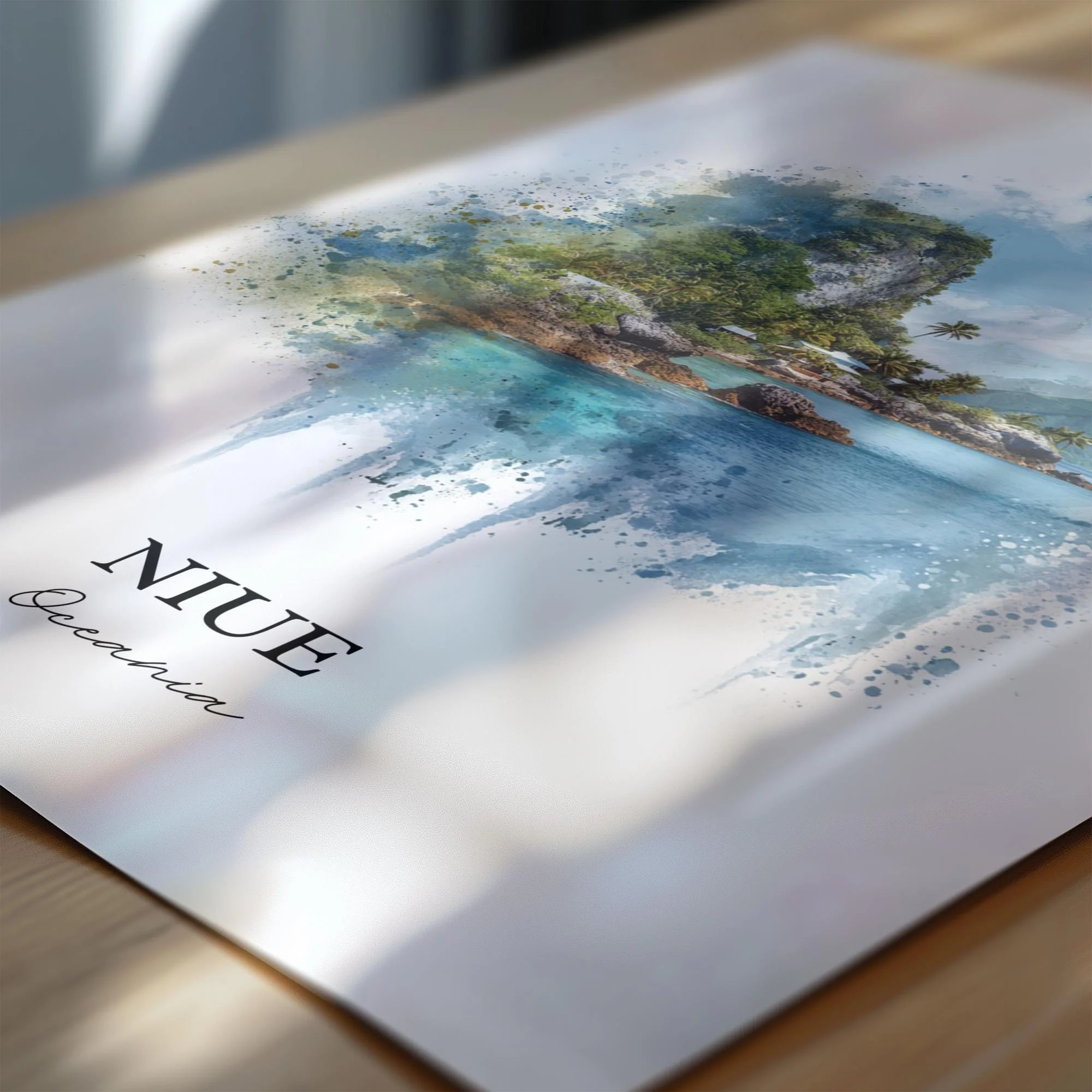 Niue, Niue – Watercolor Art Print - Image 2