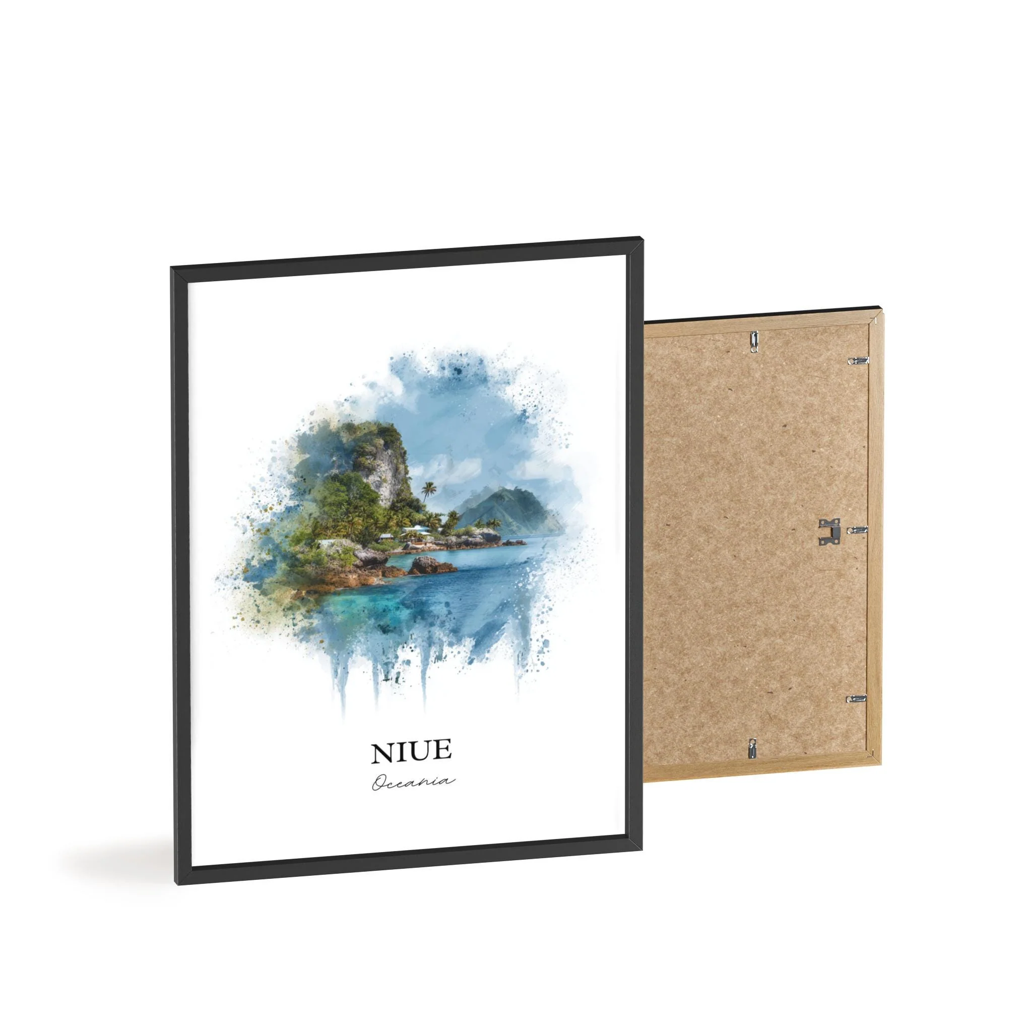 Niue, Niue – Watercolor Art Print - Image 8