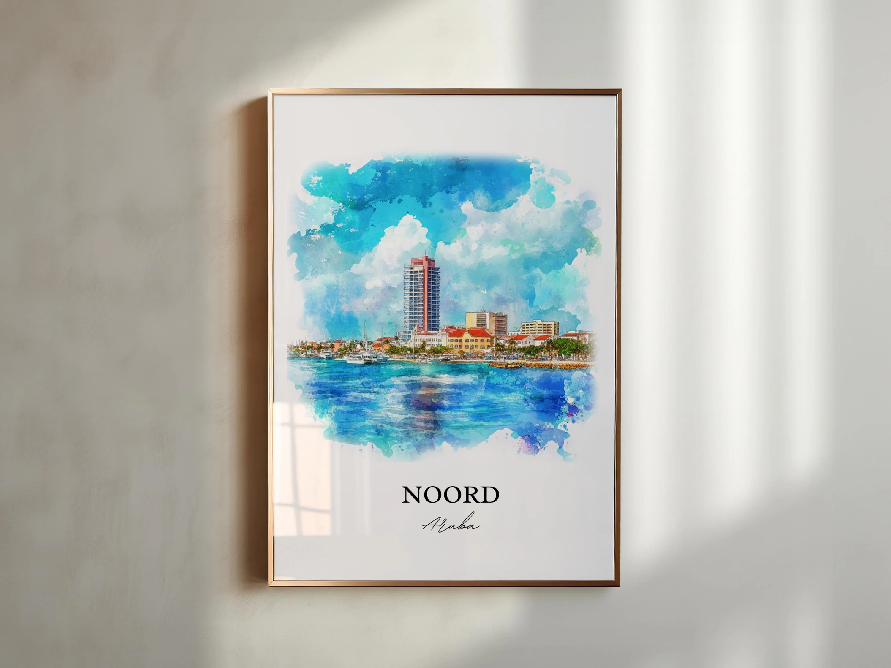 Noord, Aruba – Watercolor Art Print - Image 4