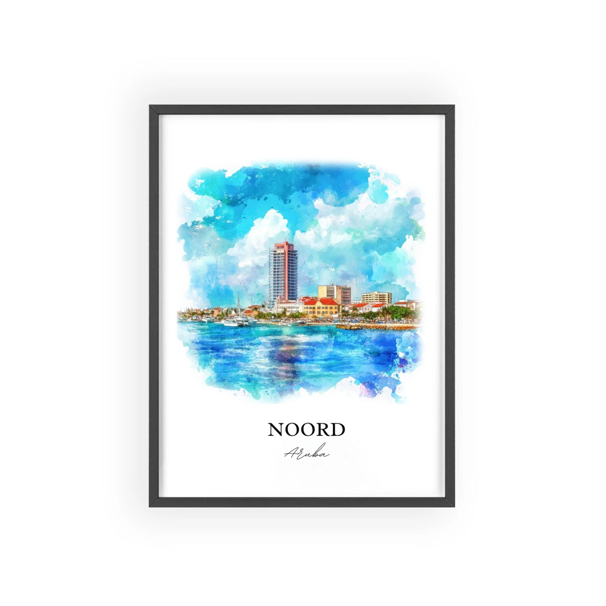Noord, Aruba – Watercolor Art Print - Image 7