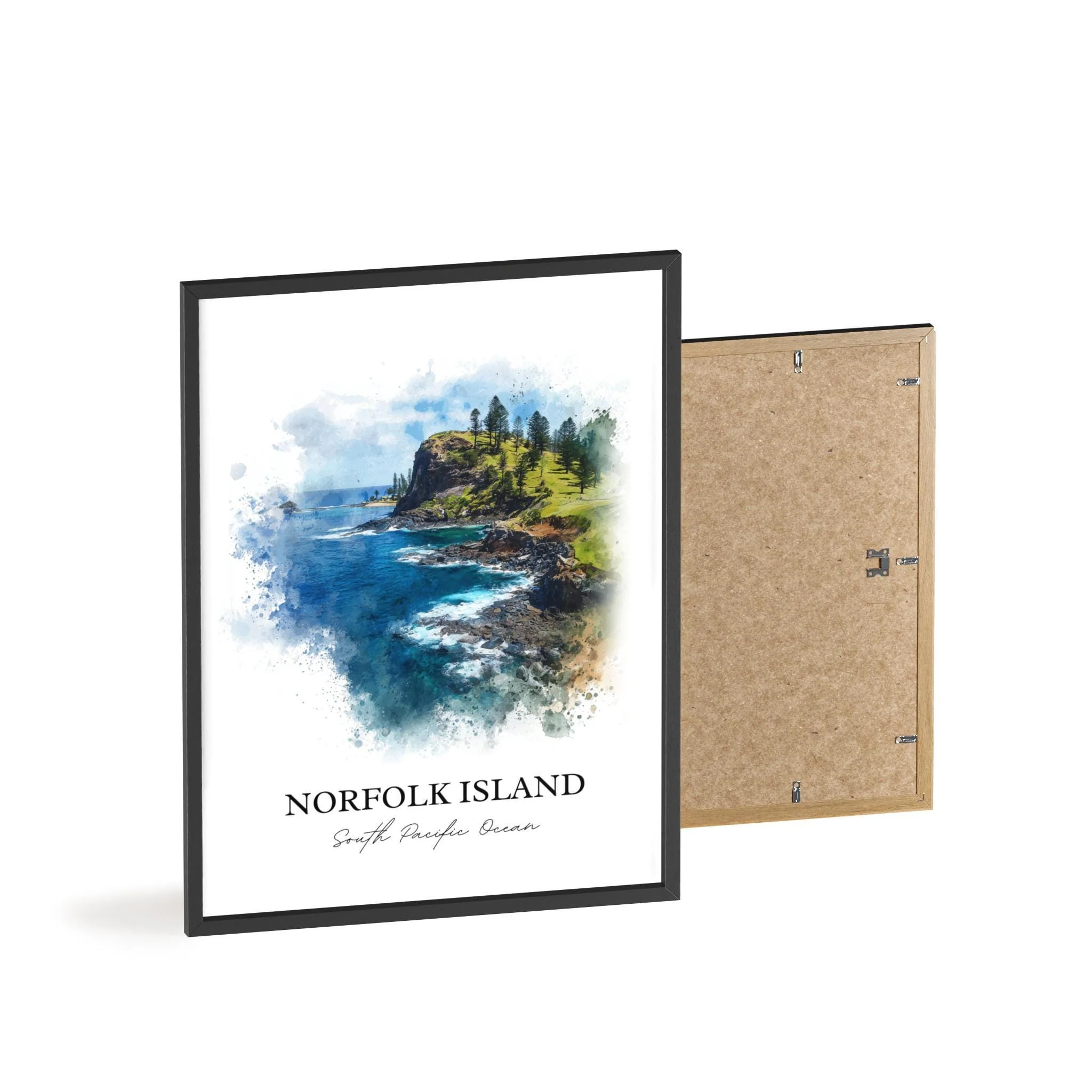 Norfolk Island, Oceania – Watercolor Art Print - Image 8