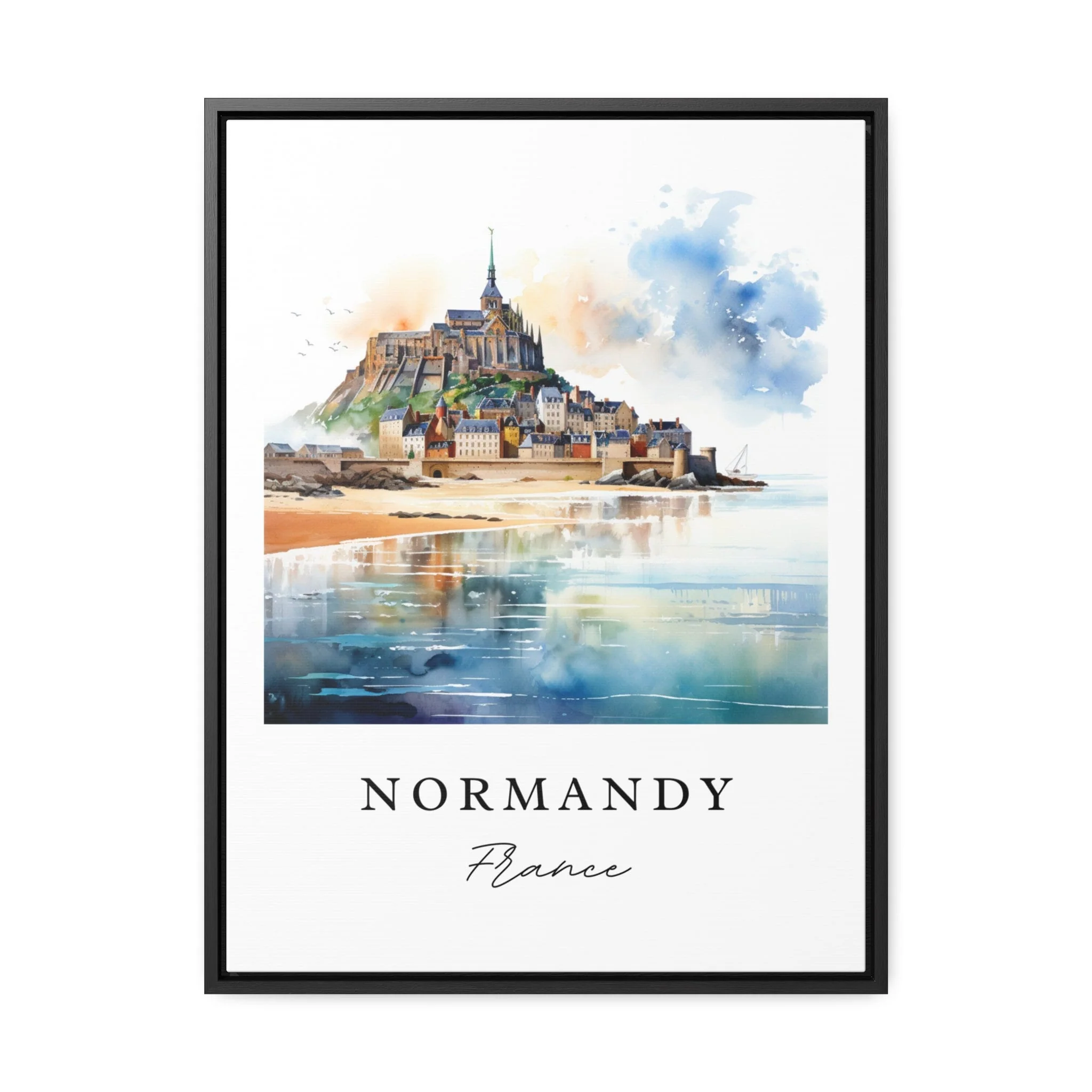 Normandy, France – Watercolor Art Print - Image 6