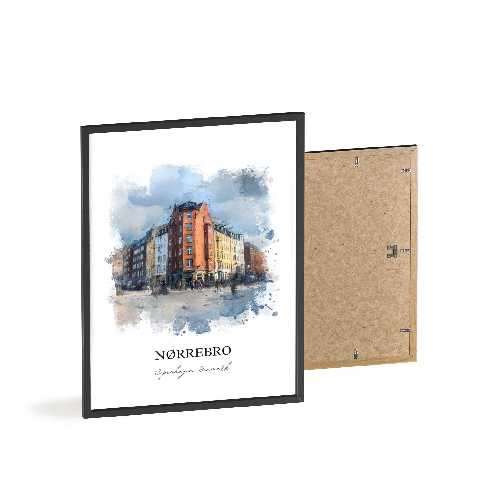 Nørrebro, Denmark – Watercolor Art Print - Image 11
