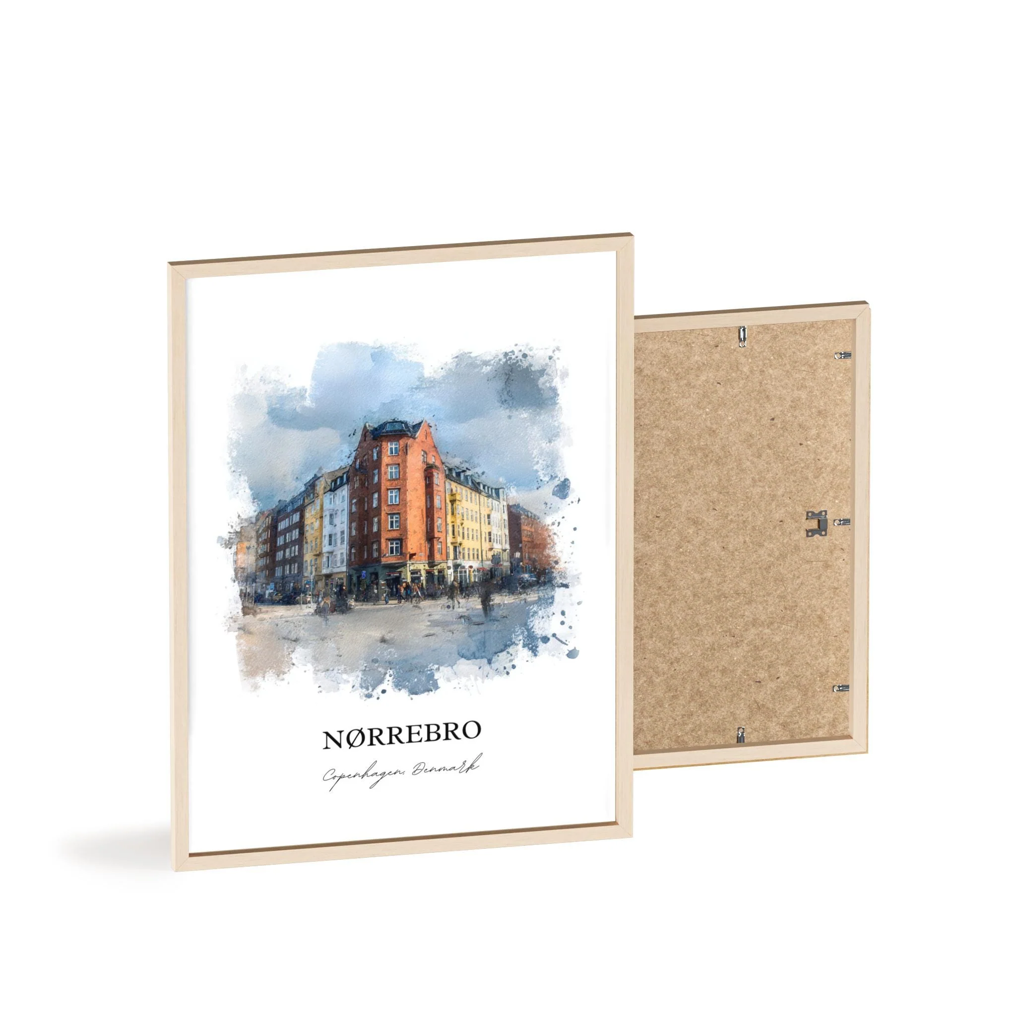 Nørrebro, Denmark – Watercolor Art Print - Image 13